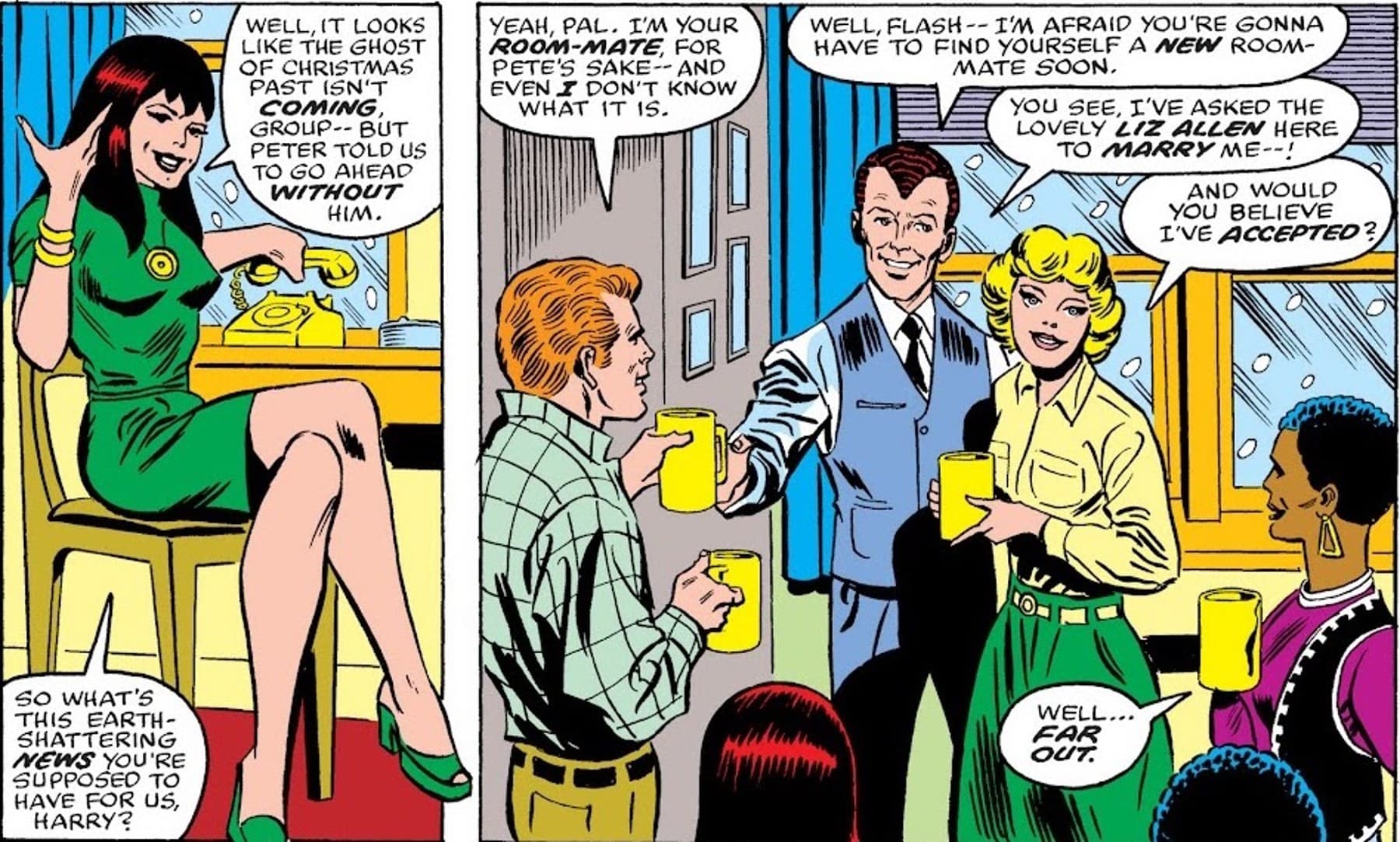 THE AMAZING SPIDER-MAN (1963) #166 panels by Len Wein and Ross Andru