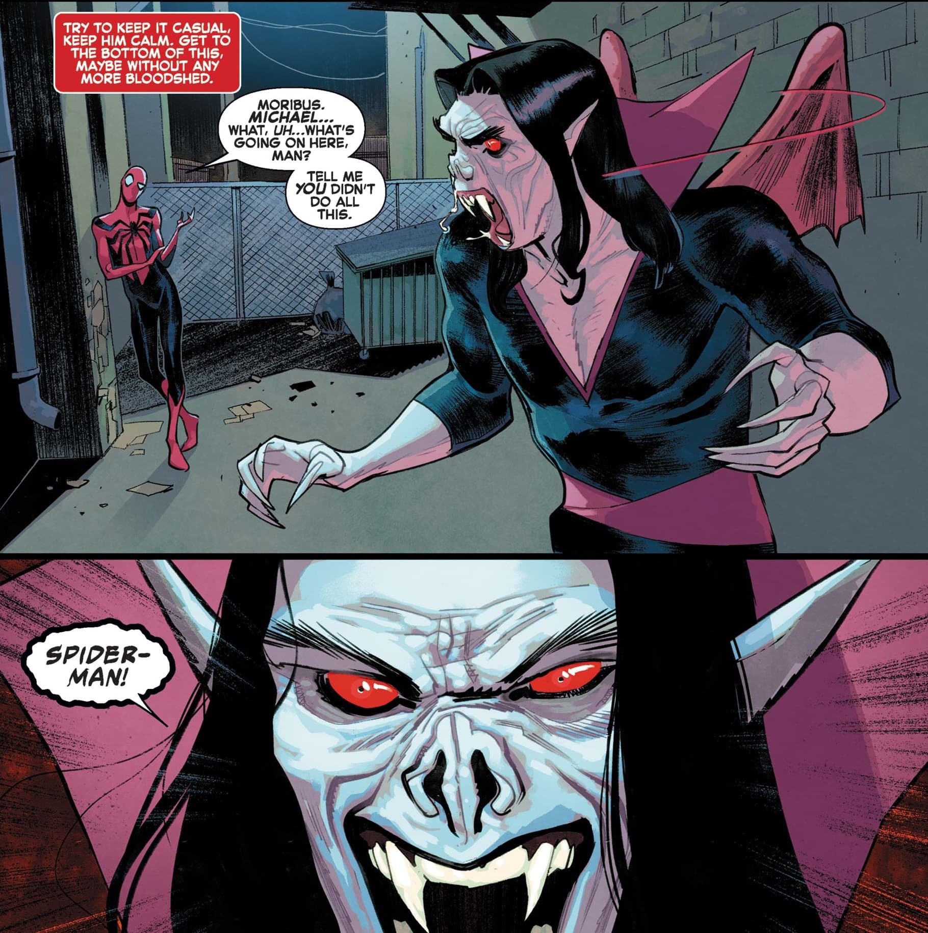 Morbius faces Spider-Man!