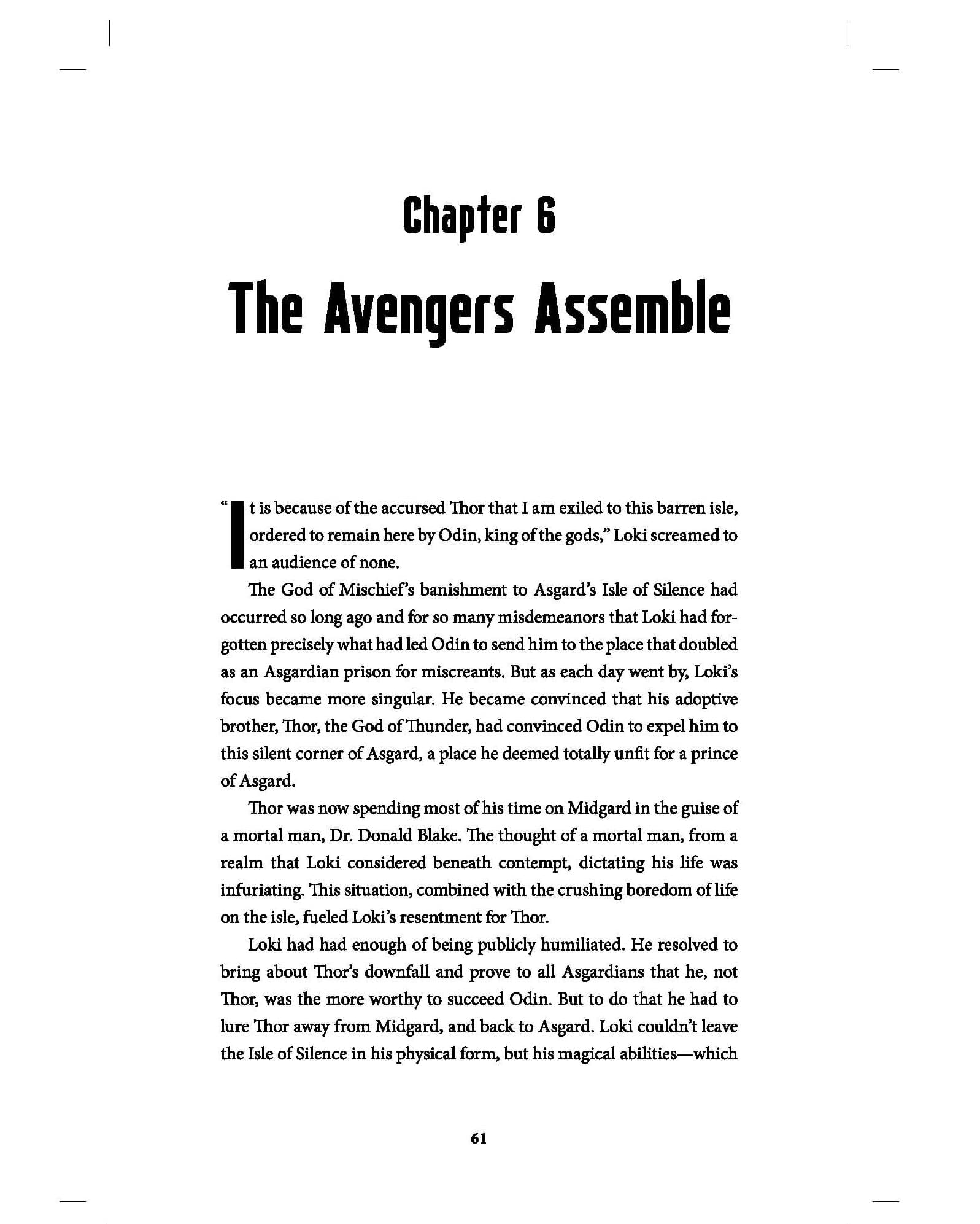 Preview page from The Avengers Assembled: The Origin Story of Earth’s Mightiest Heroes.