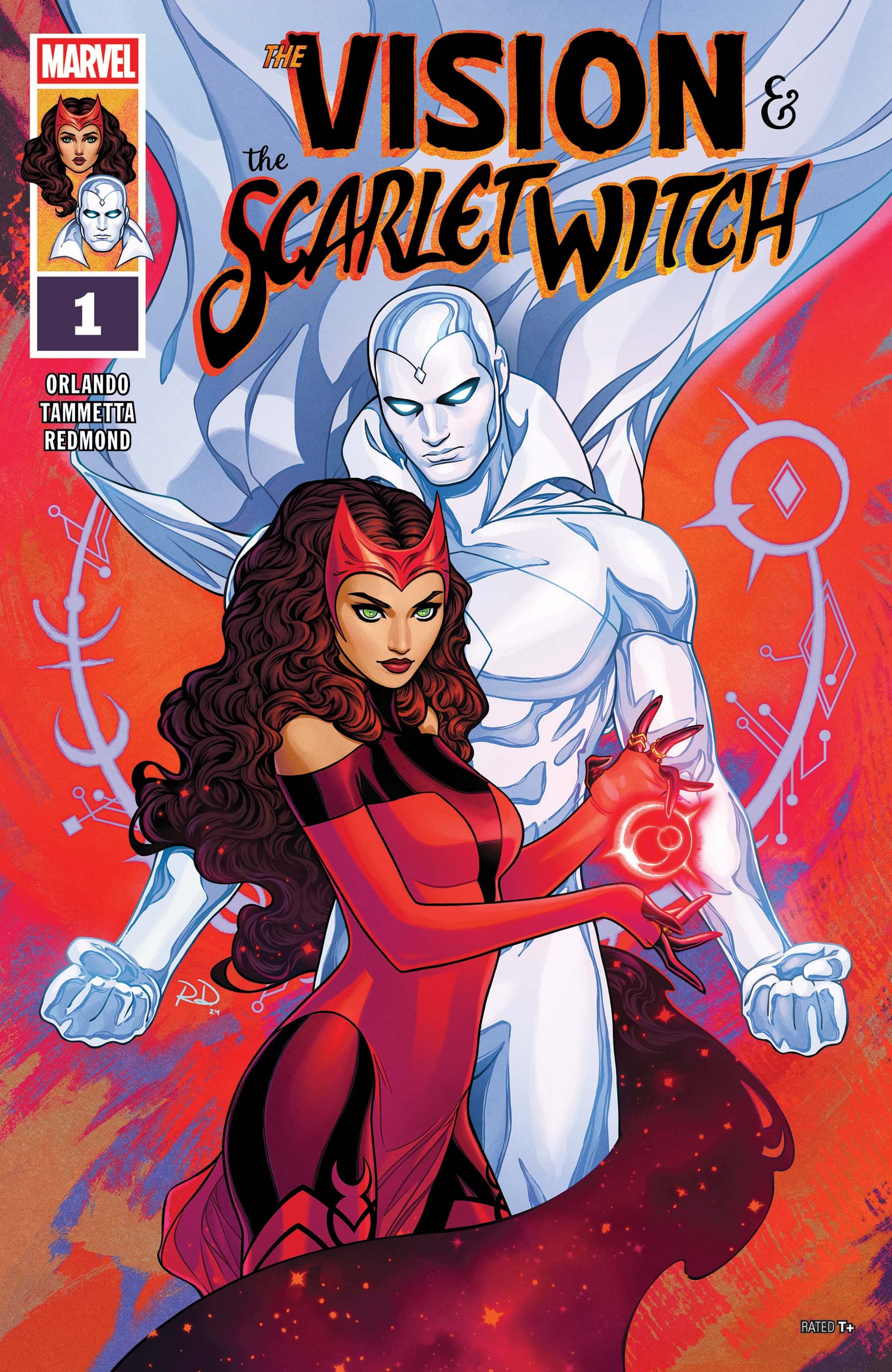 THE VISION & THE SCARLET WITCH (2025) #1 cover by Russell Dauterman