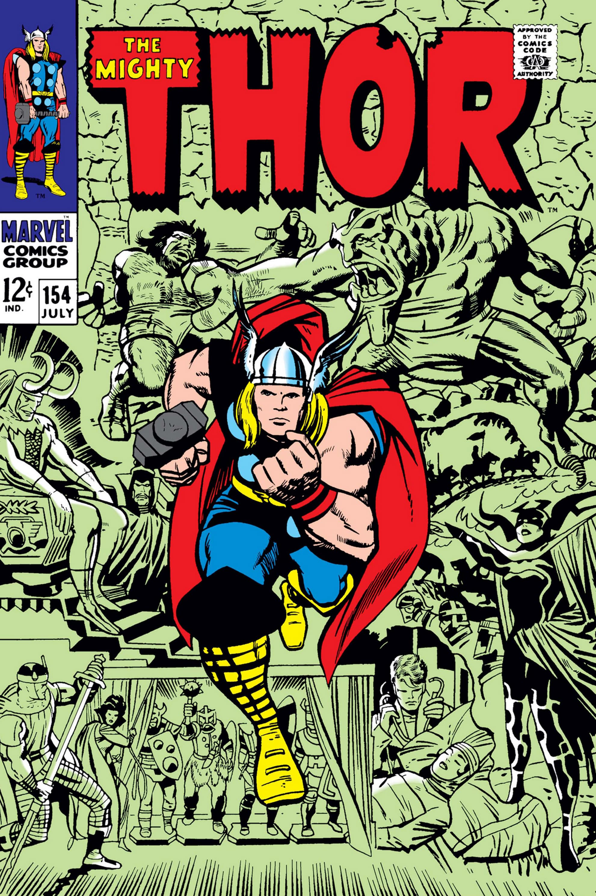 THOR (1966) #154 Cover by Jack Kirby