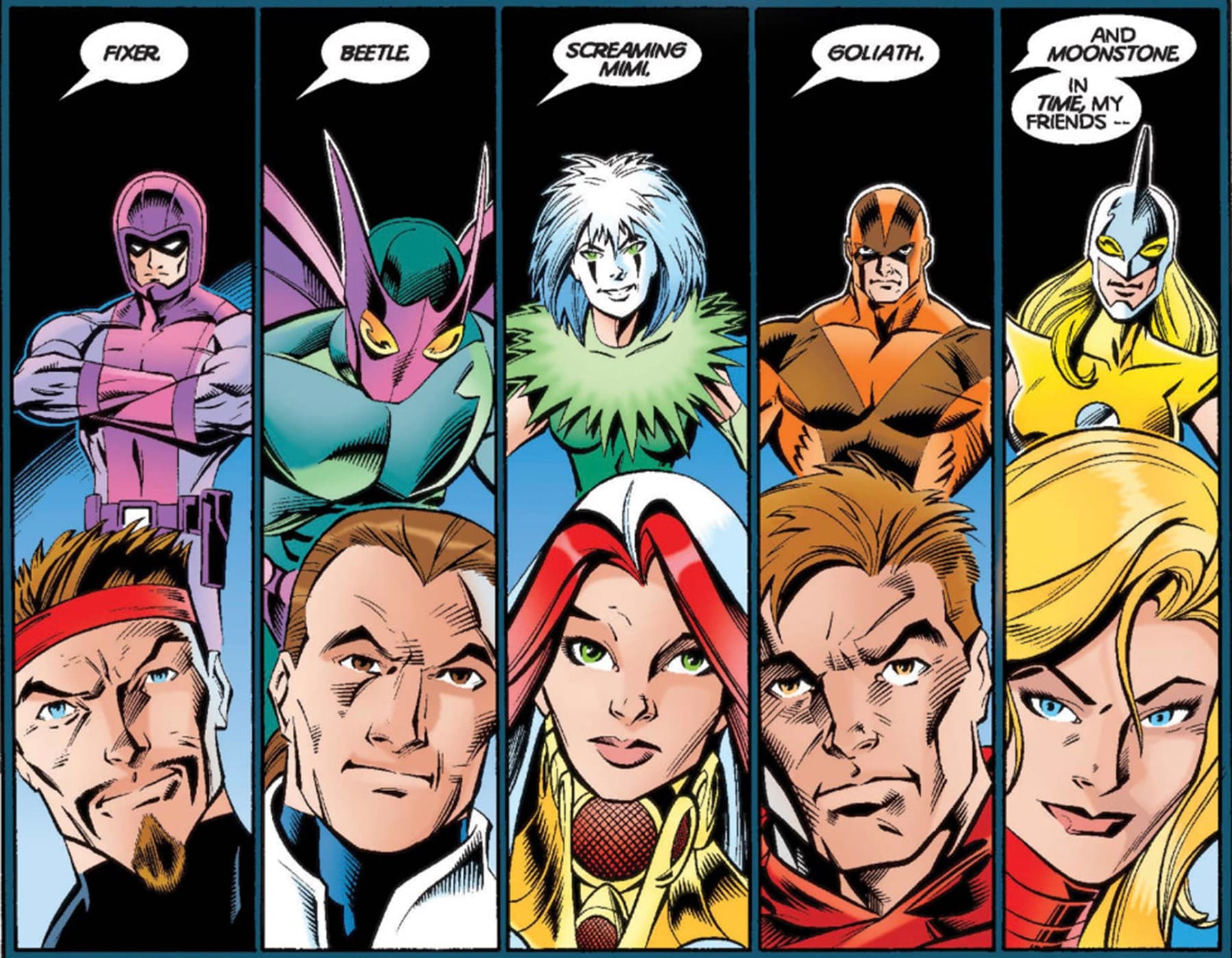 THUNDERBOLTS (1997) #1 by Kurt Busiek, Mark Bagley, and Vince Russell 