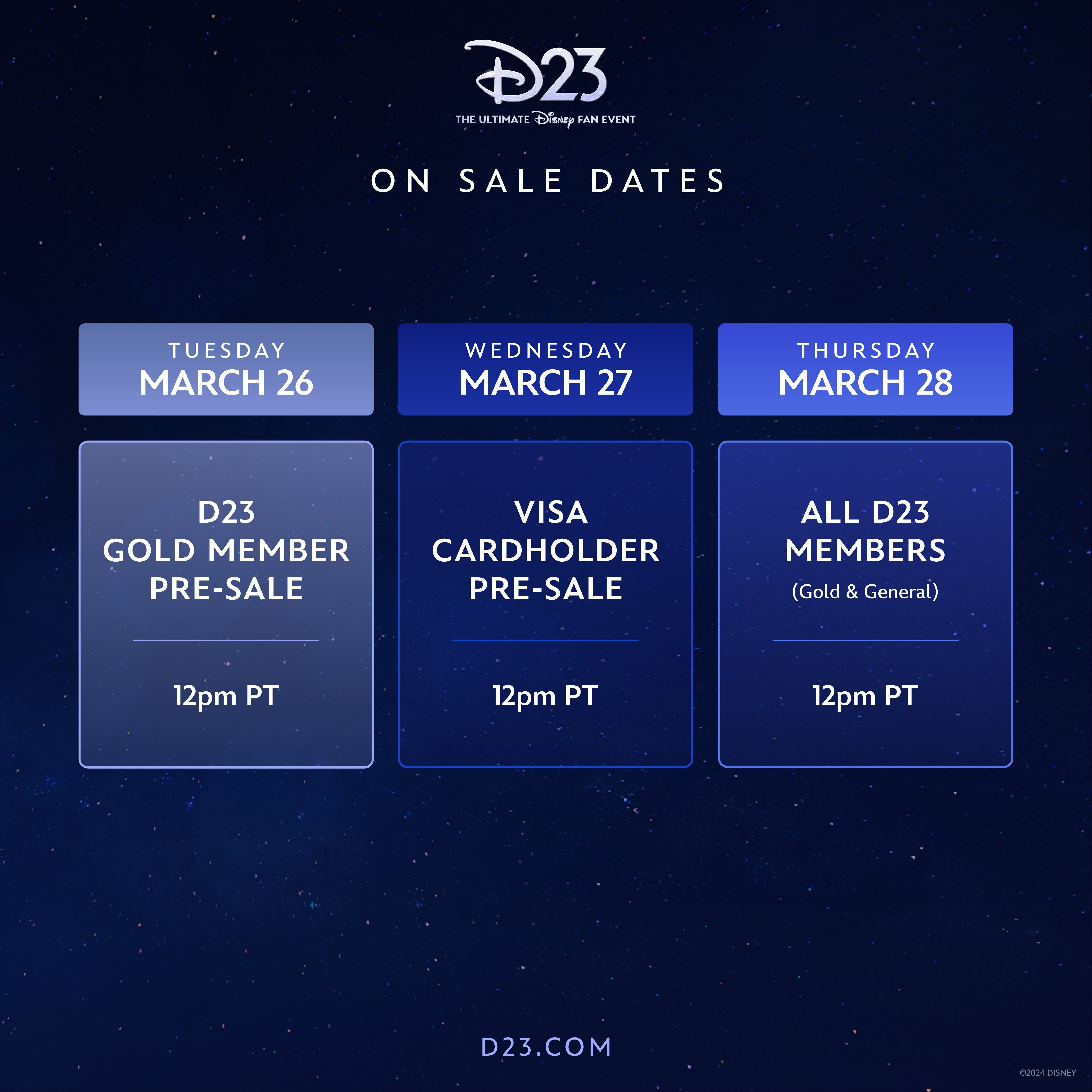 D23 Ticket On Sale Dates