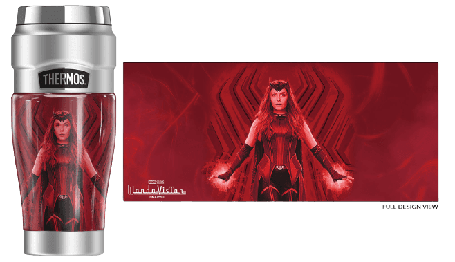  THERMOS Wandavision OFFICIAL Scarlet Witch Icon STAINLESS KING  Stainless Steel Travel Tumbler, Vacuum insulated & Double Wall, 16oz: Home  & Kitchen