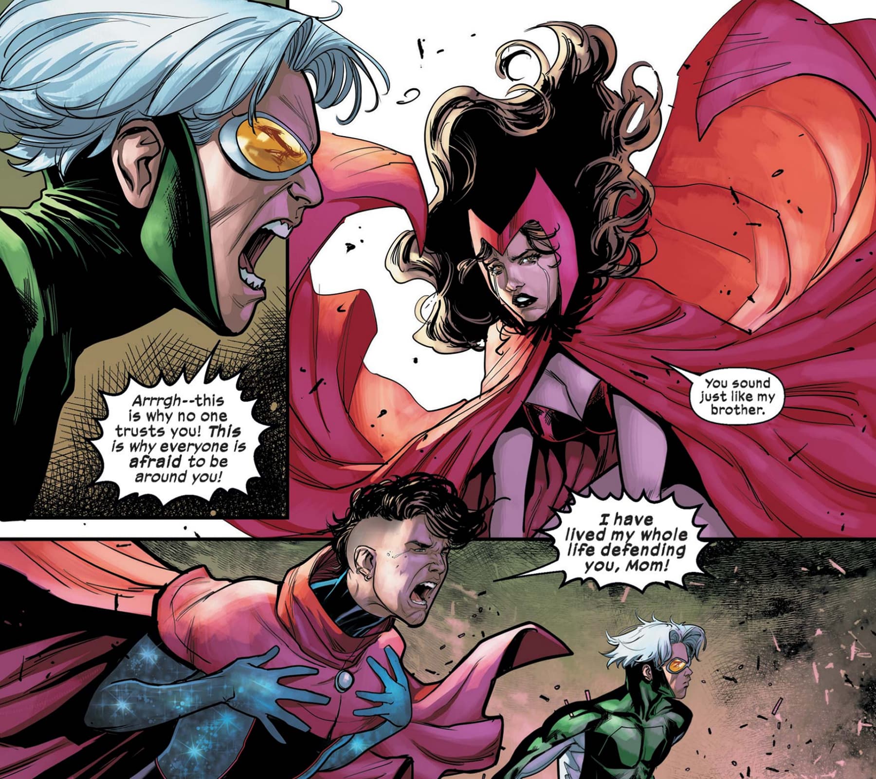 X-MEN: THE TRIAL OF MAGNETO (2021) #4 art by Lucas Werneck, David Messina, and Edgar Delgado