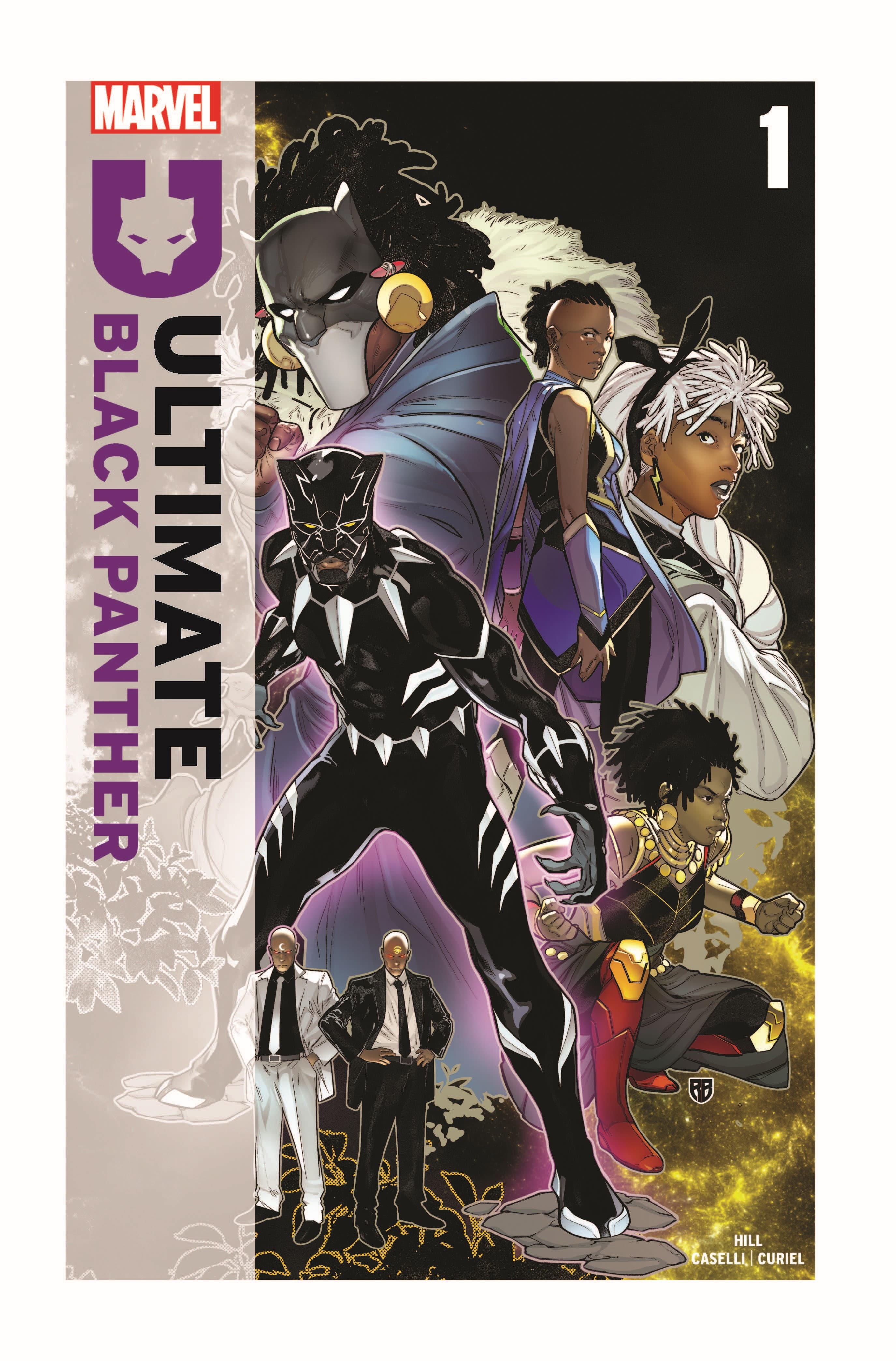ULTIMATE BLACK PANTHER #1 Second Printing Variant Cover by R.B. Silva