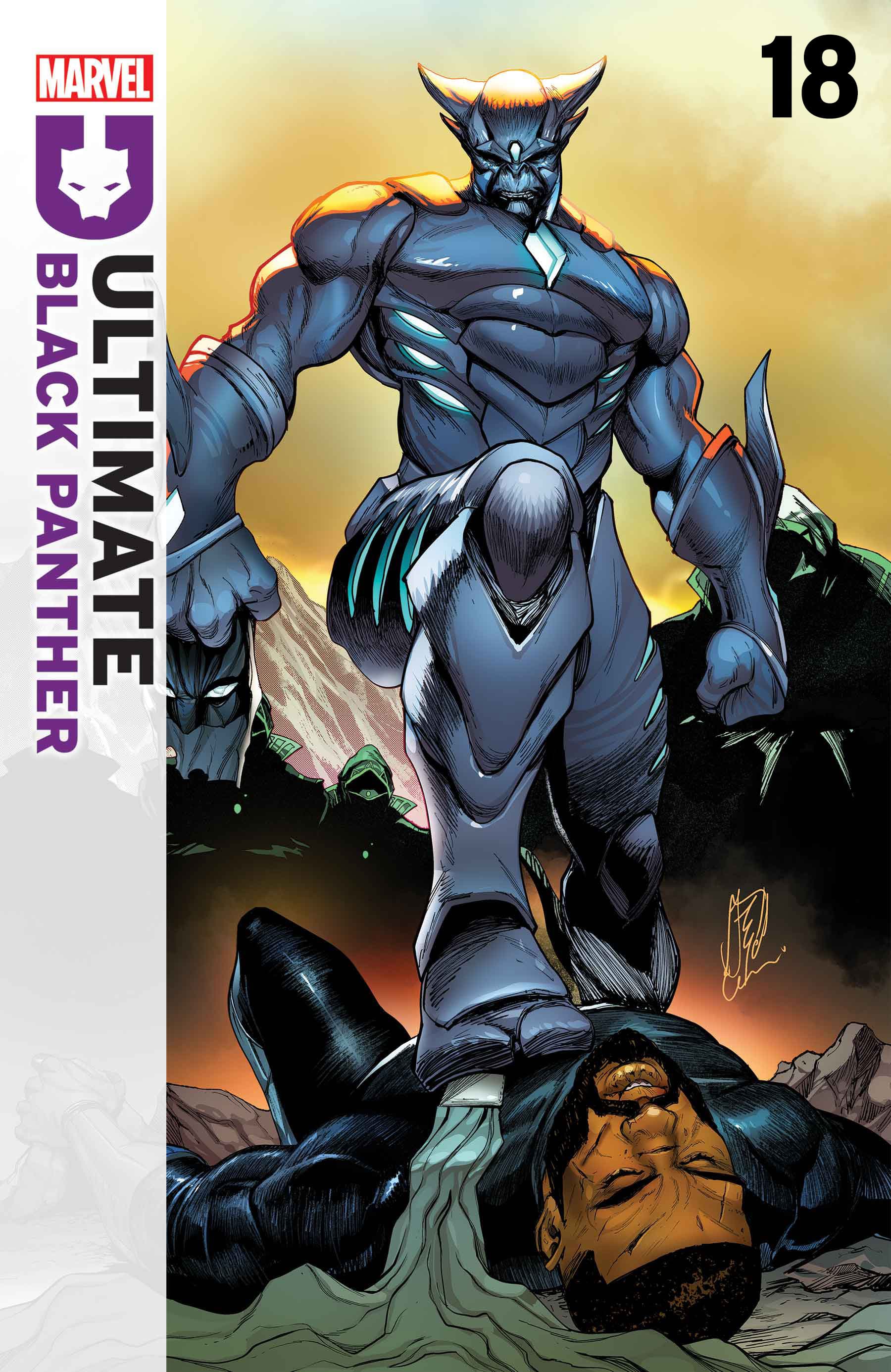 ULTIMATE BLACK PANTHER #18 Cover by STEFANO CASELLI
