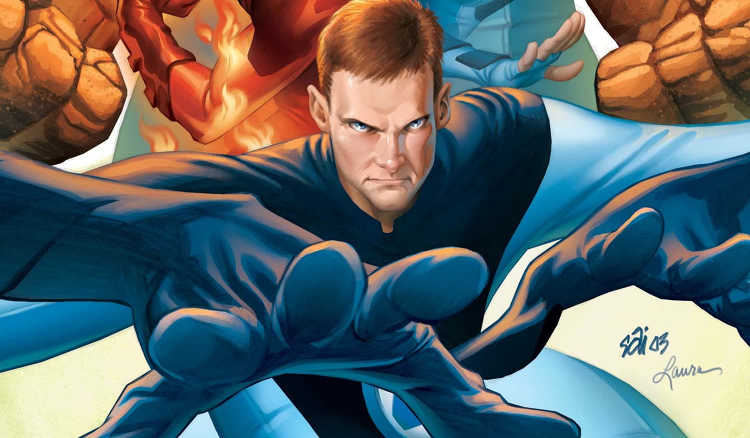 ULTIMATE FANTASTIC FOUR (2003) #7 cover by Stuart Immonen and Laura Martin