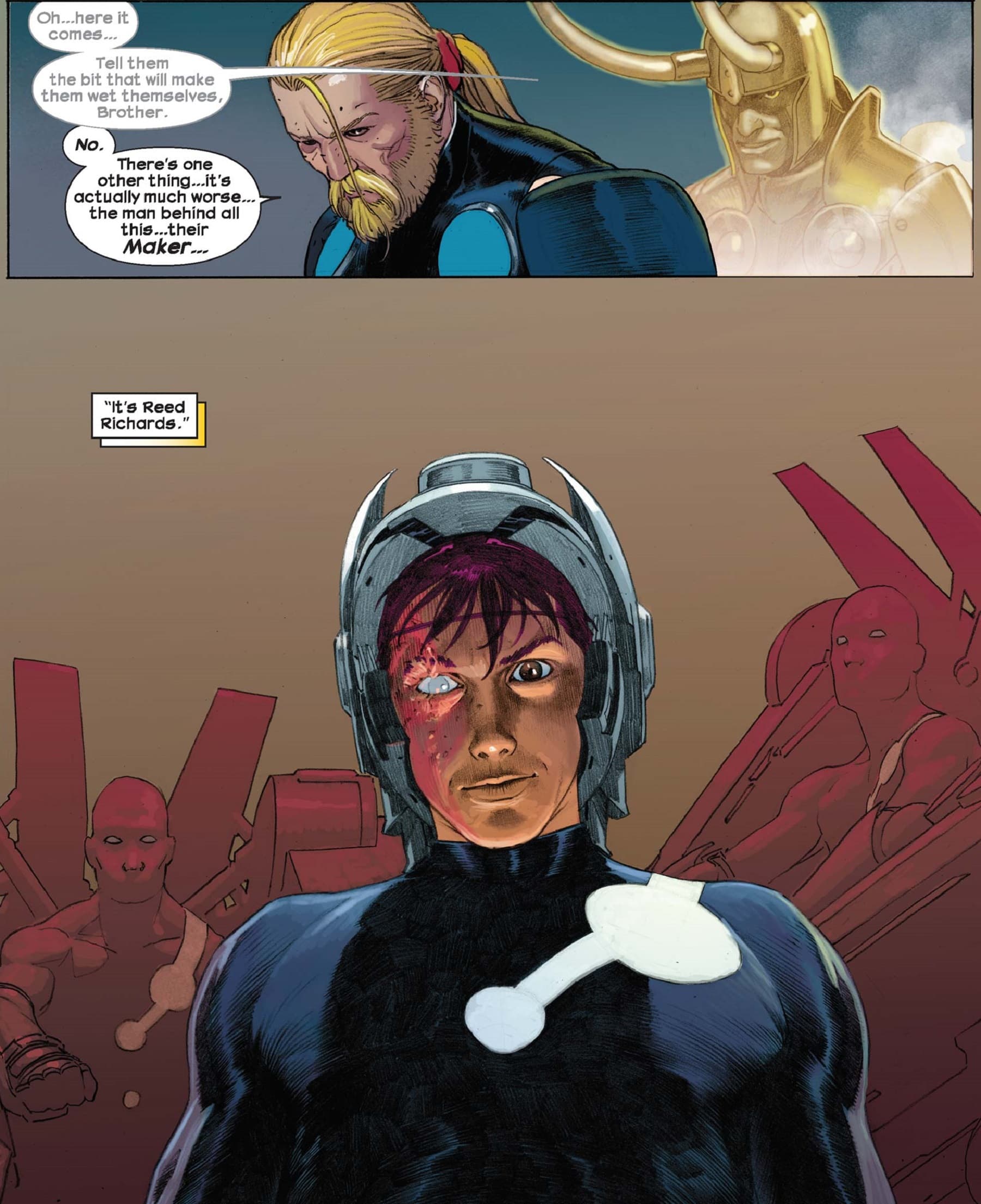 The identity of the Maker revealed in ULTIMATE COMICS ULTIMATES (2011) #4.
