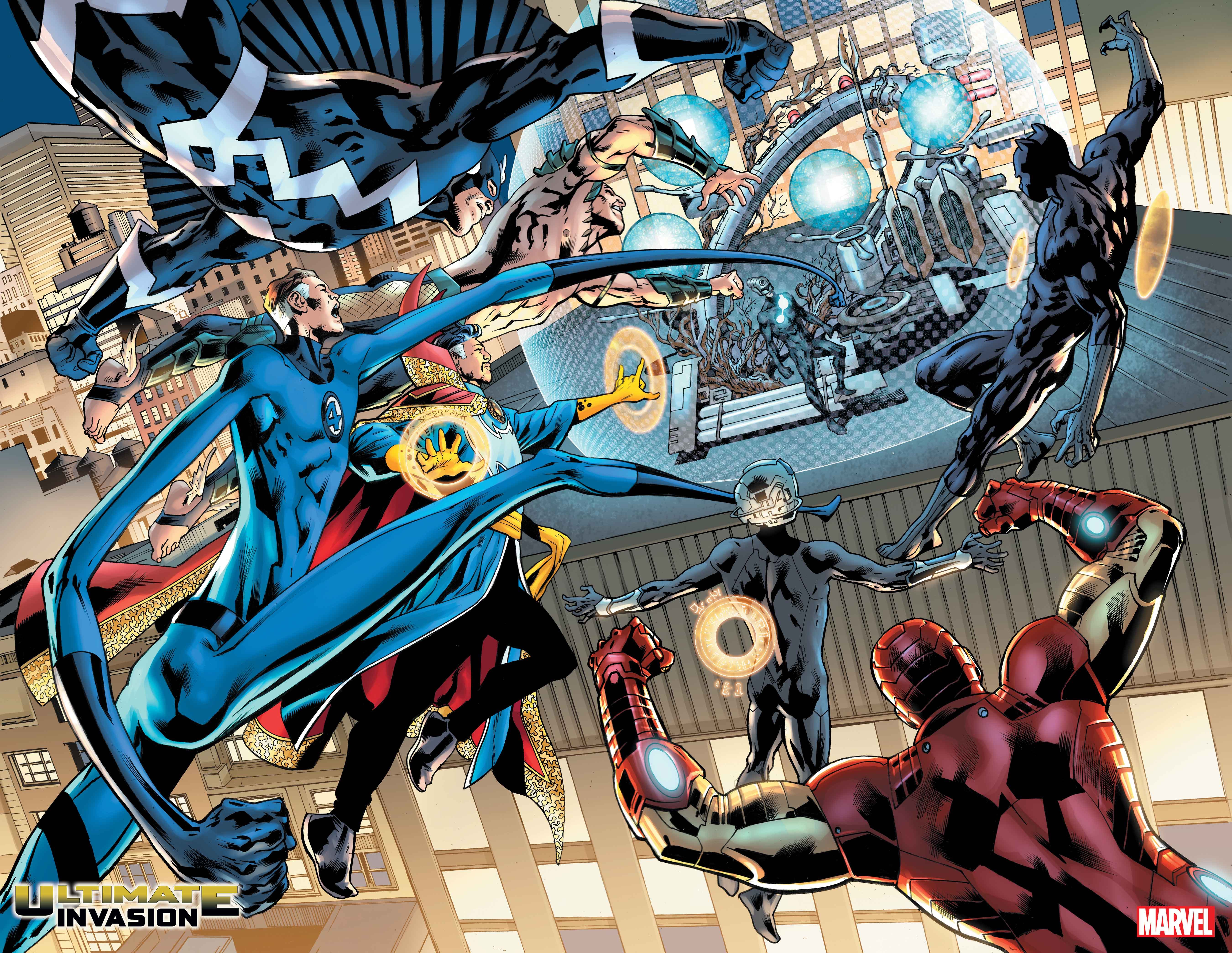 ULTIMATE INVASION #1 interior artwork by Bryan Hitch