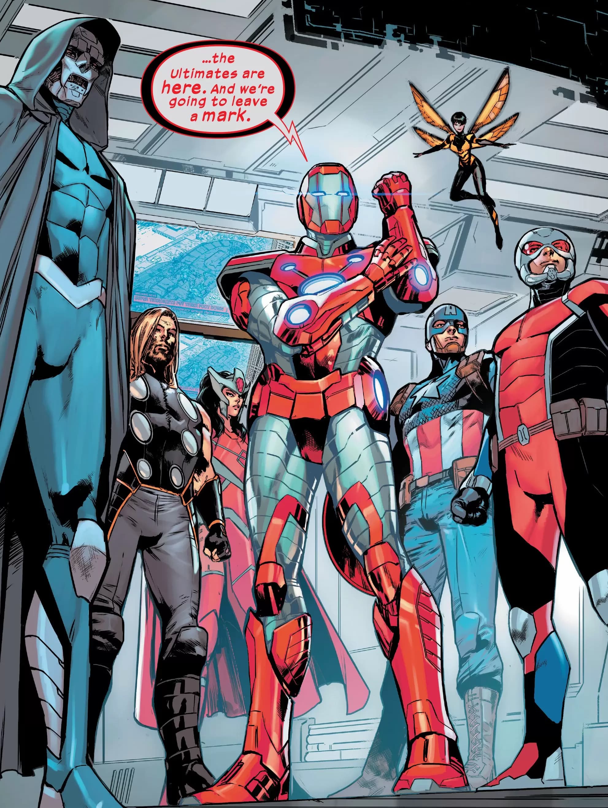 ULTIMATES (2024) #1 artwork by Juan Frigeri and Federico Blee