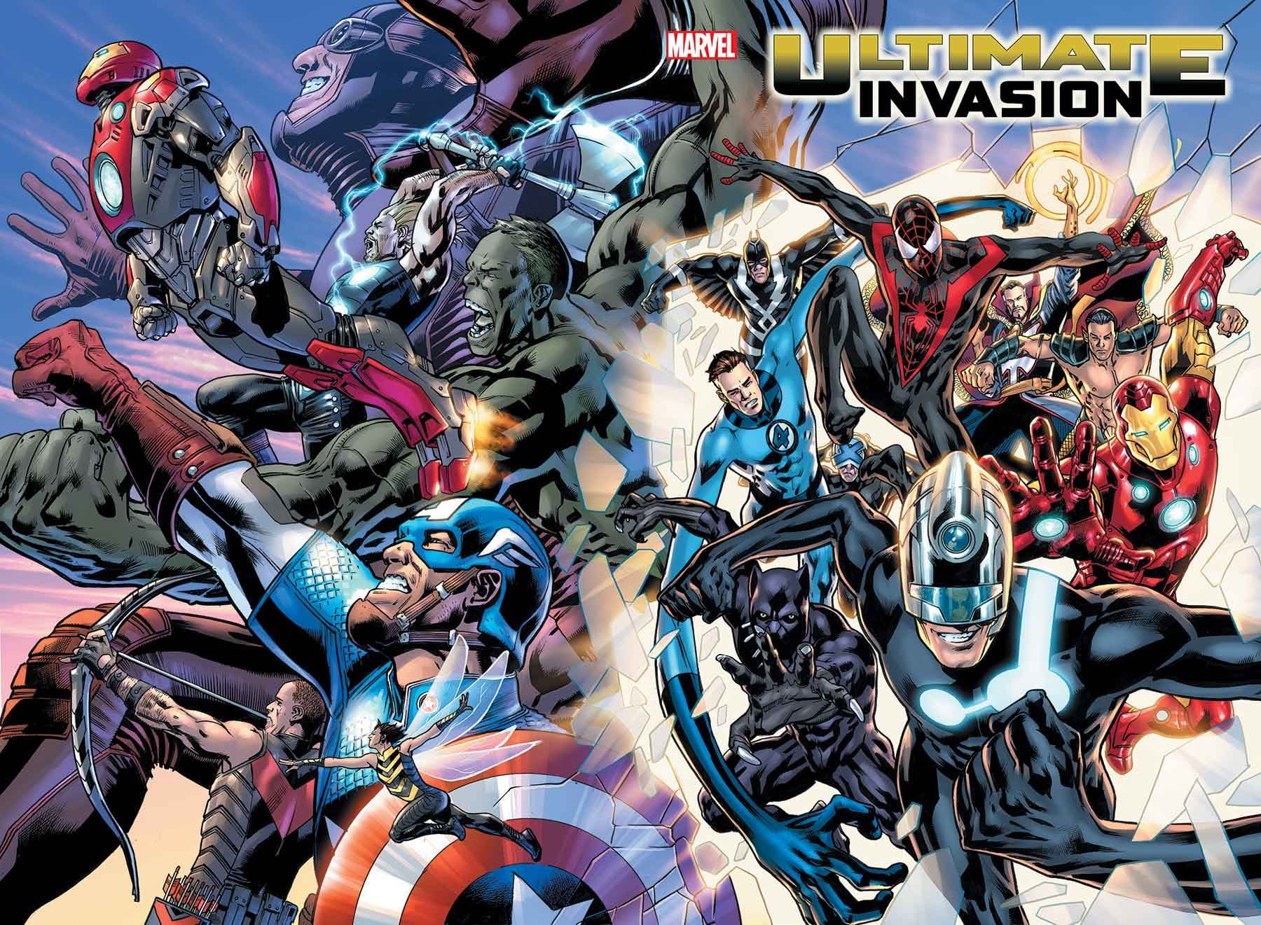 ULTIMATE INVASION #1 cover by Bryan Hitch