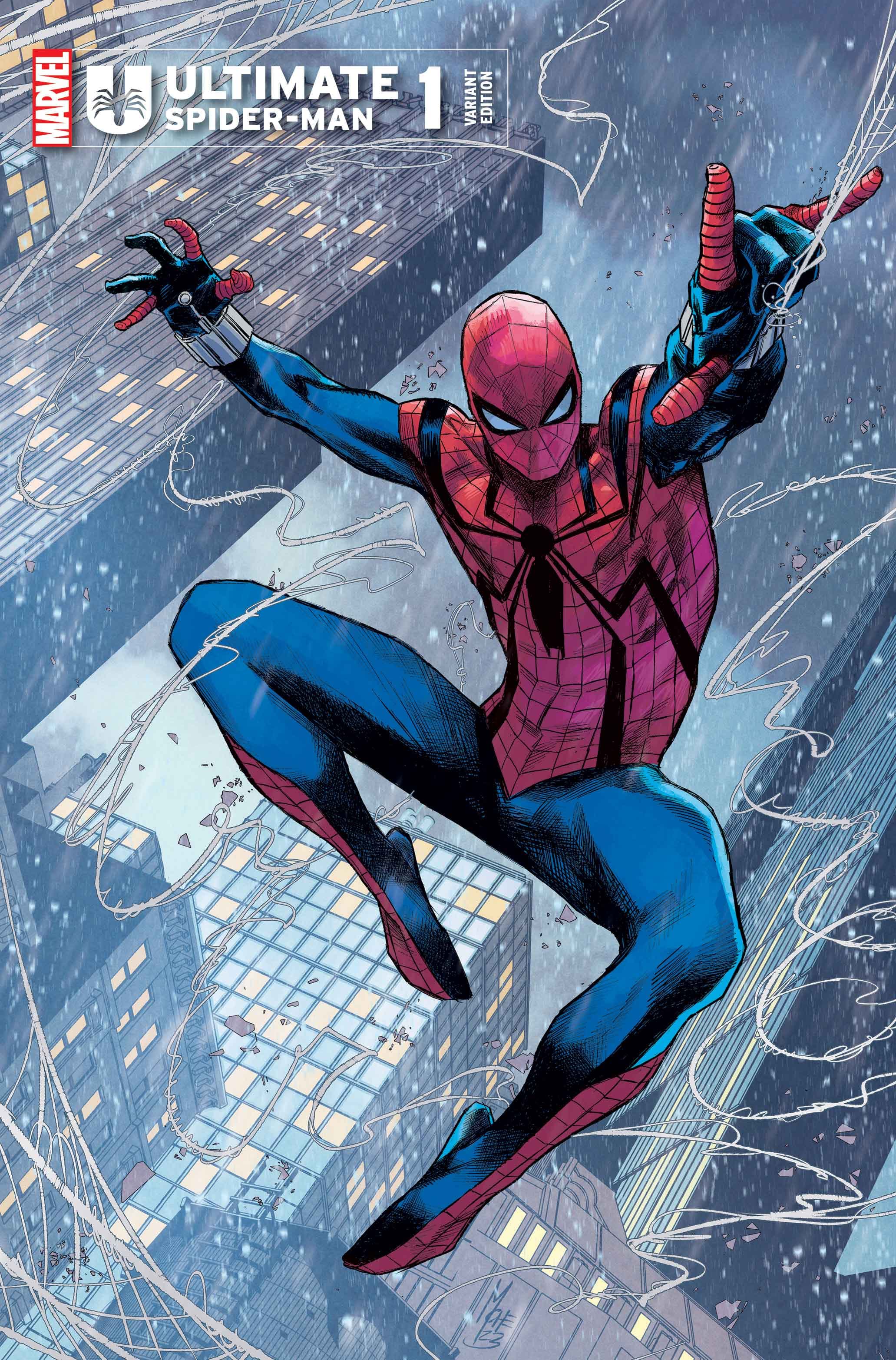 ULTIMATE SPIDER-MAN #1 Costume Cover Tease Variant Cover B by Marco Checchetto