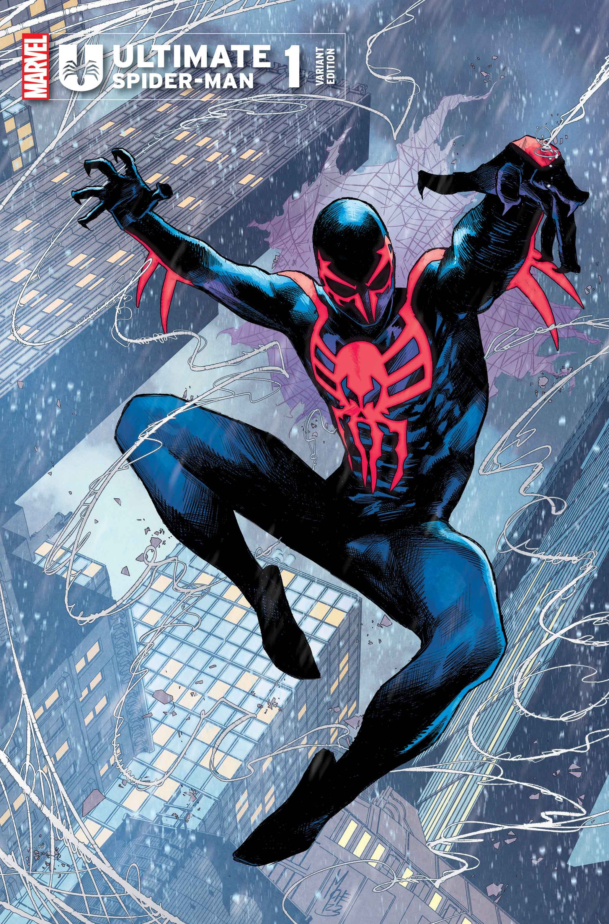 ULTIMATE SPIDER-MAN #1 Costume Cover Tease Variant Cover C by Marco Checchetto