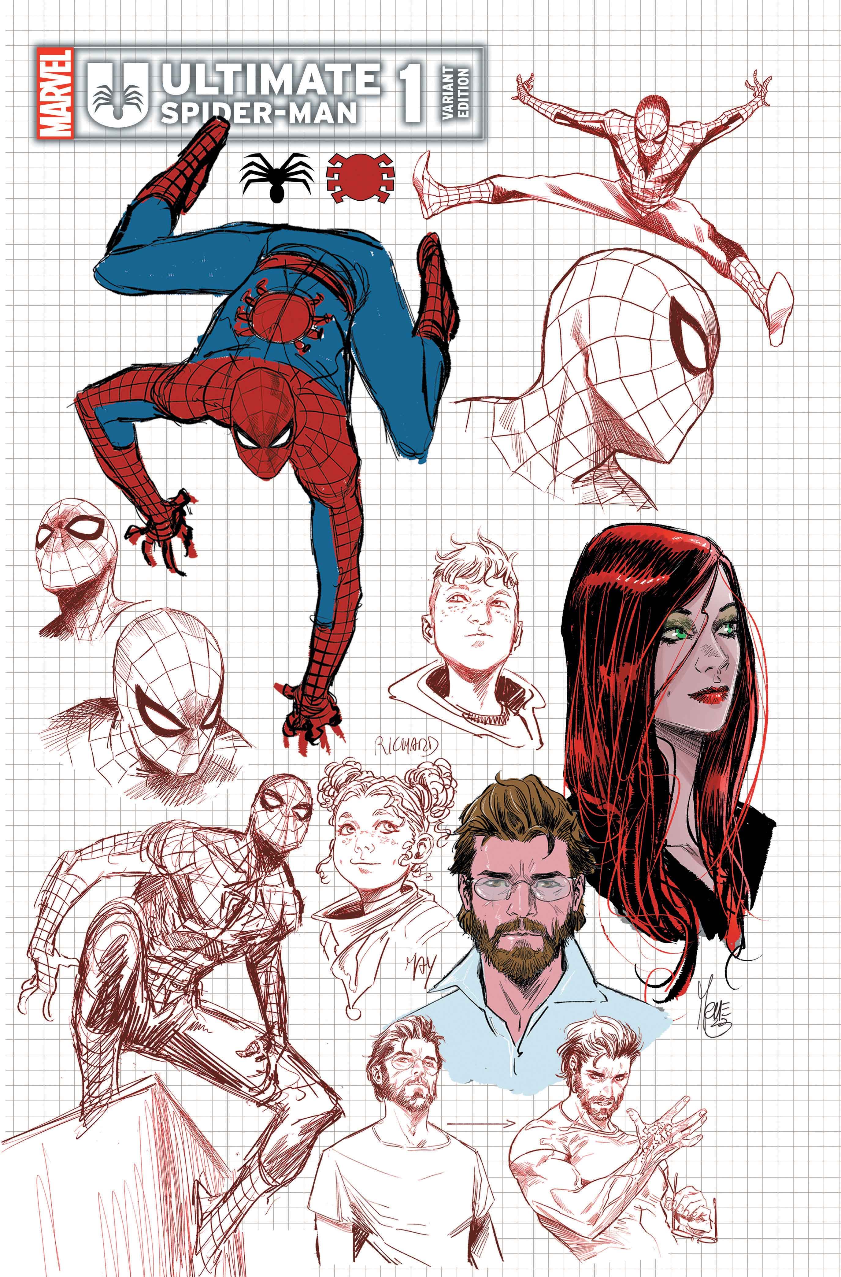 ULTIMATE SPIDER-MAN #1 Design Variant Cover by Marco Checchetto