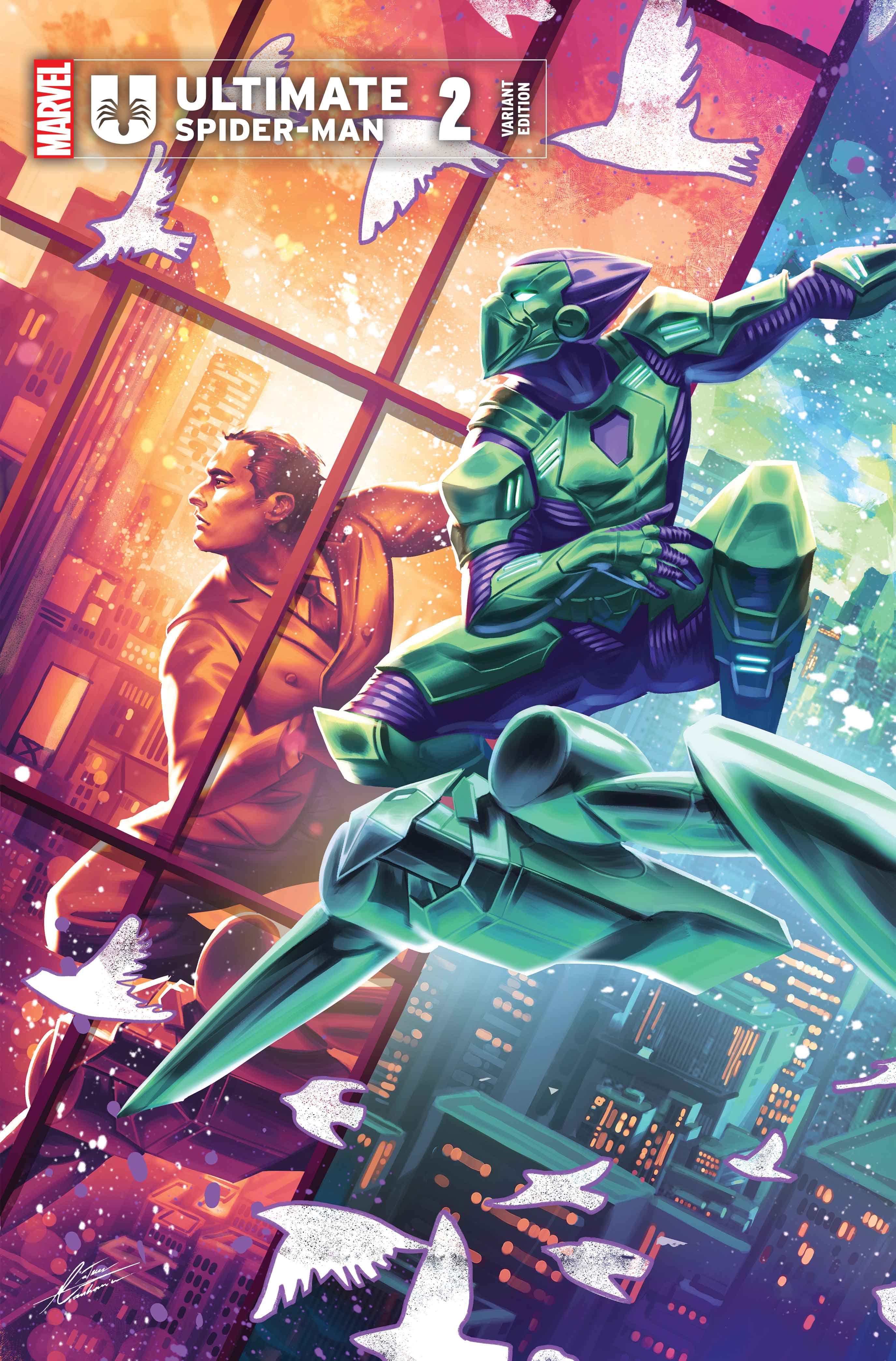 ULTIMATE SPIDER-MAN (2024) #2 variant cover by Mateus Manhanini