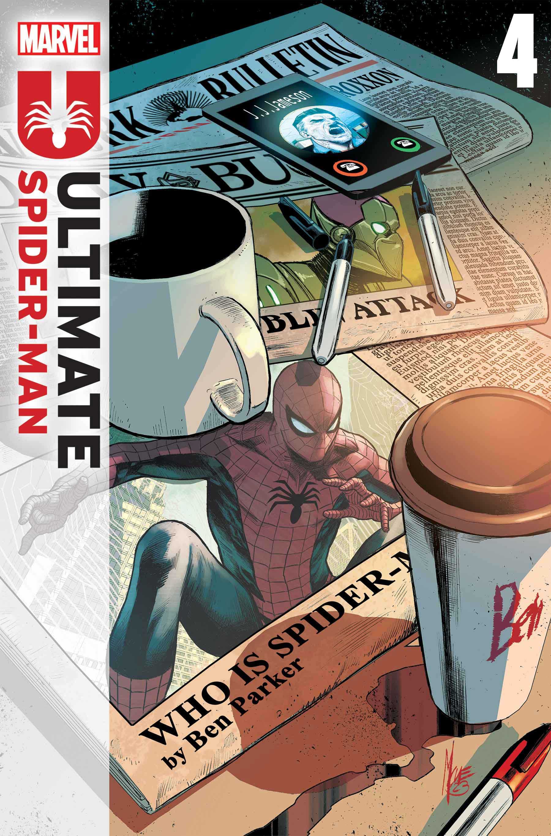 ULTIMATE SPIDER-MAN #4 cover by Marco Checchetto