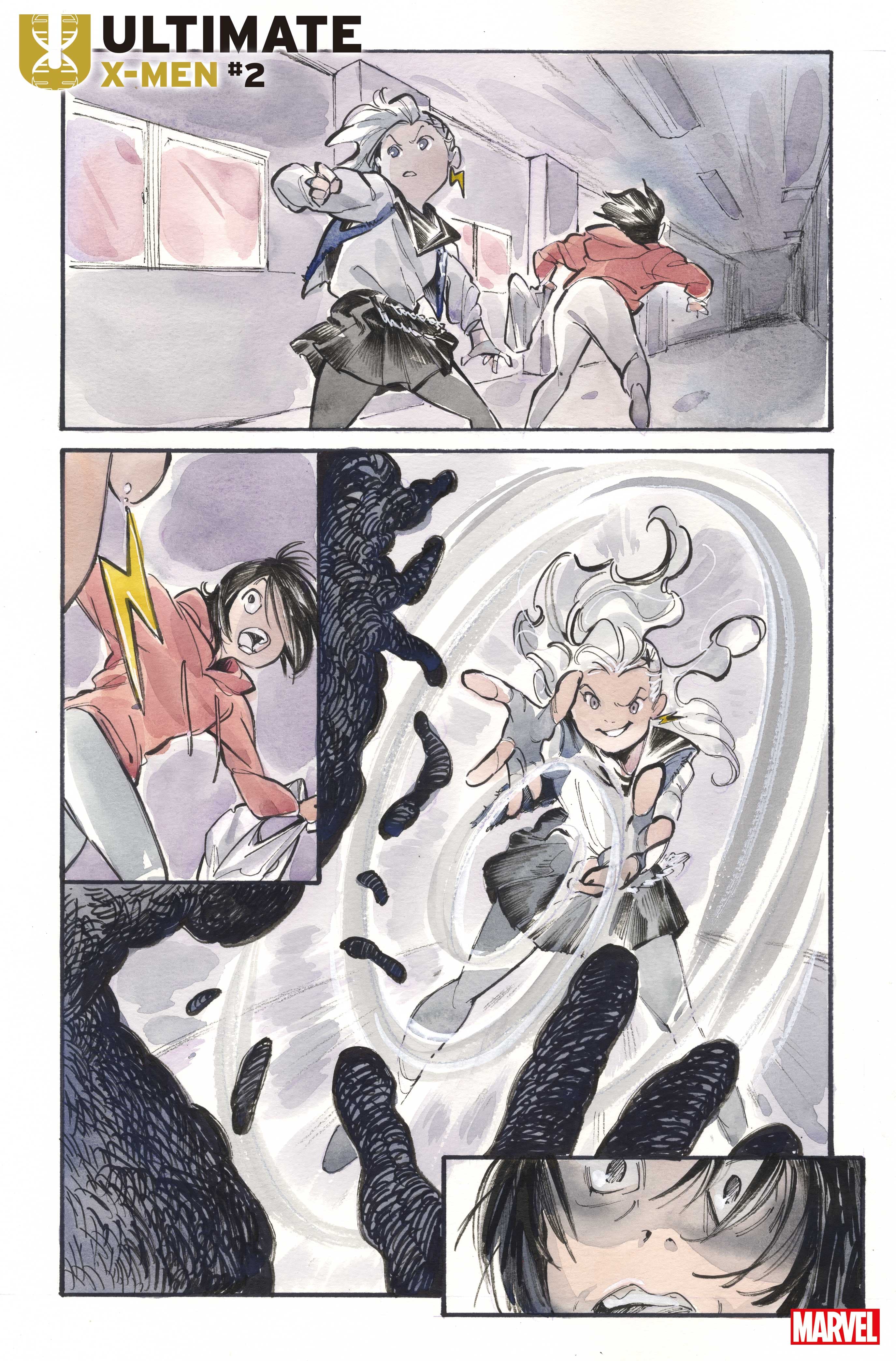 ULTIMATE X-MEN (2024) #2 interior artwork by Peach Momoko