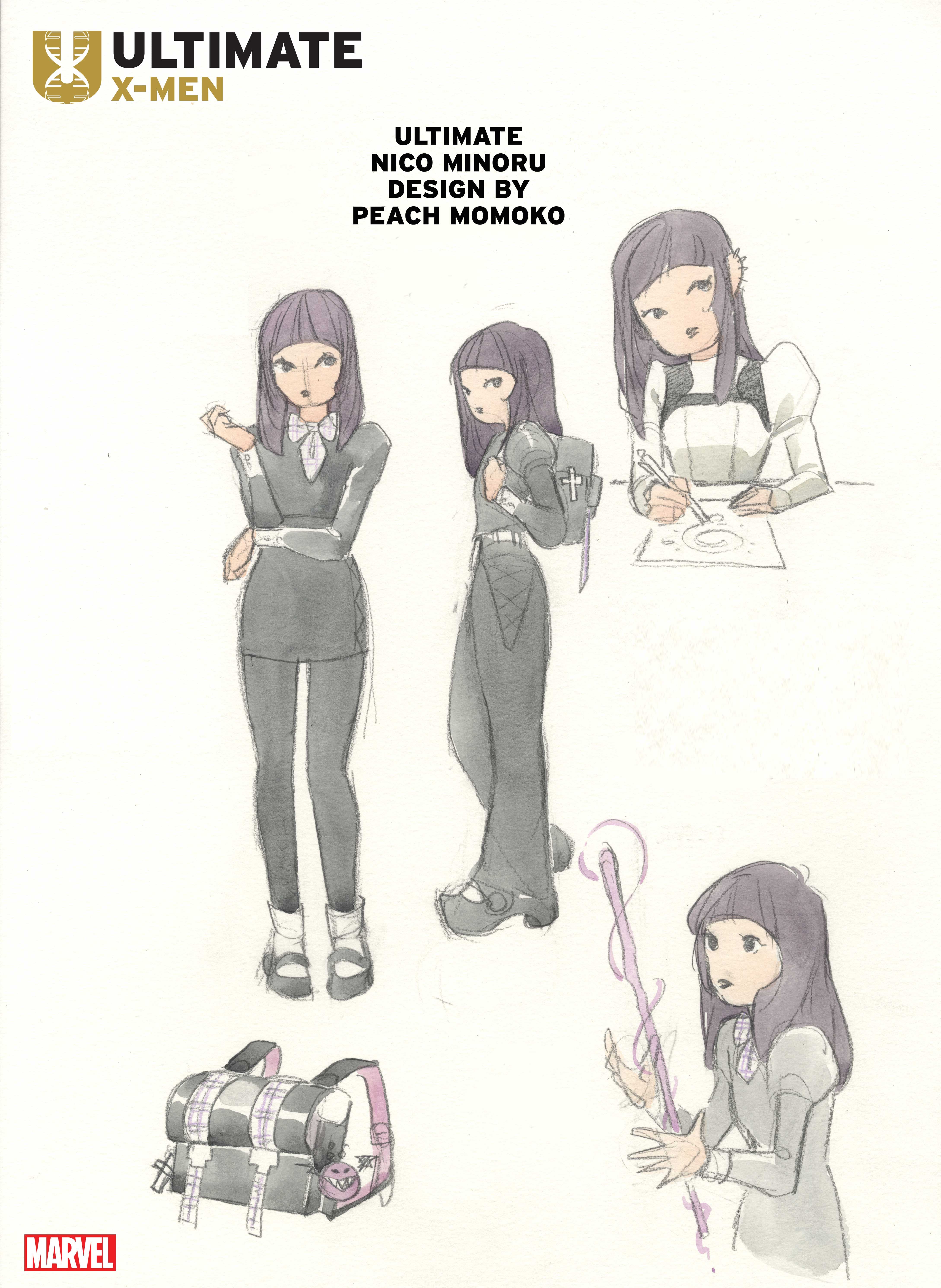 ULTIMATE X-MEN: Nico Minoru design by Peach Momoko