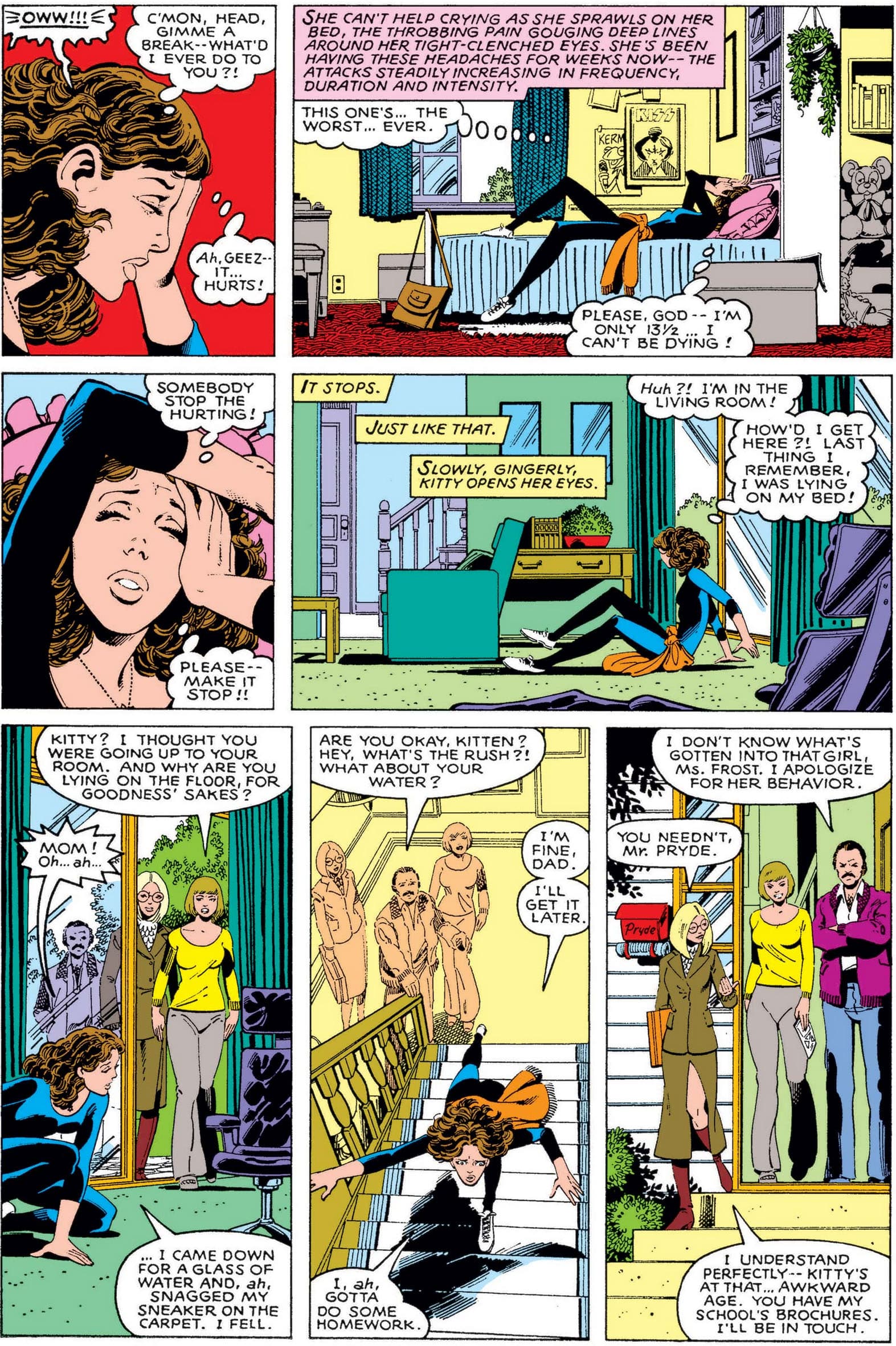 Kitty Pryde and Emma Frost debut