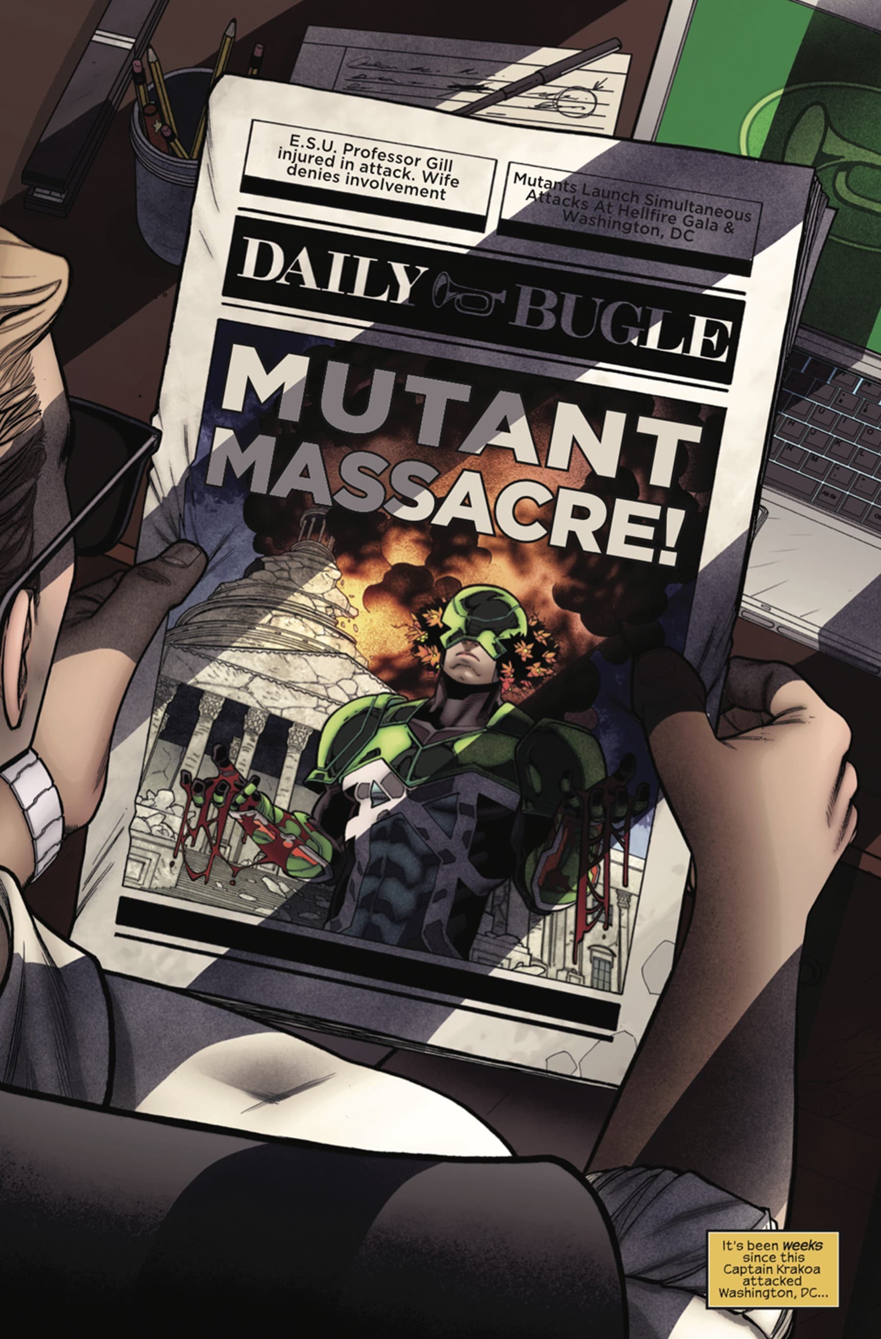 UNCANNY AVENGERS (2023) #1 page by Gerry Duggan and Javier Garrón