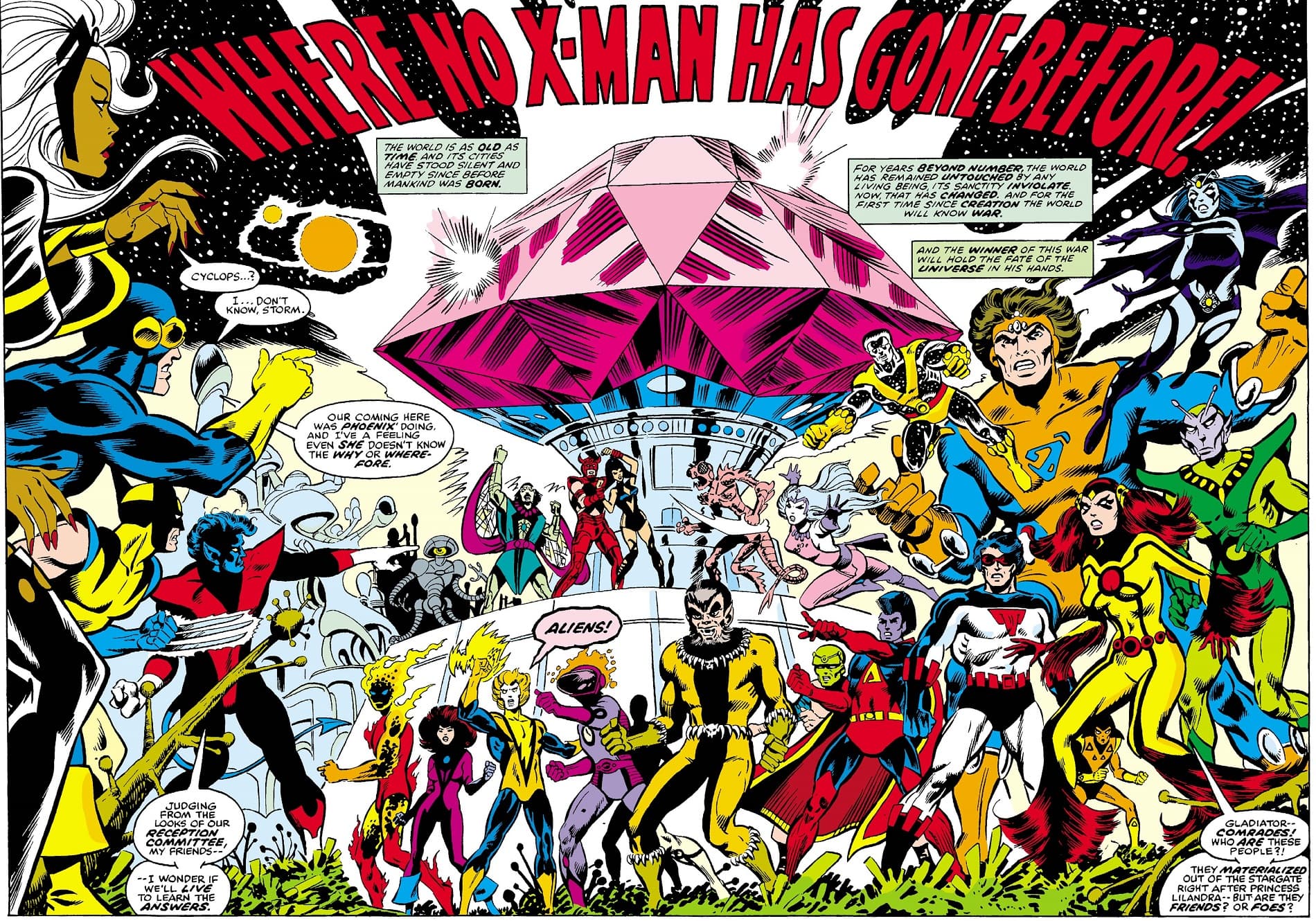 Wolverine goes where no X-Man has gone before in UNCANNY X-MEN #107 by Chris Claremont and Dave Cockrum.