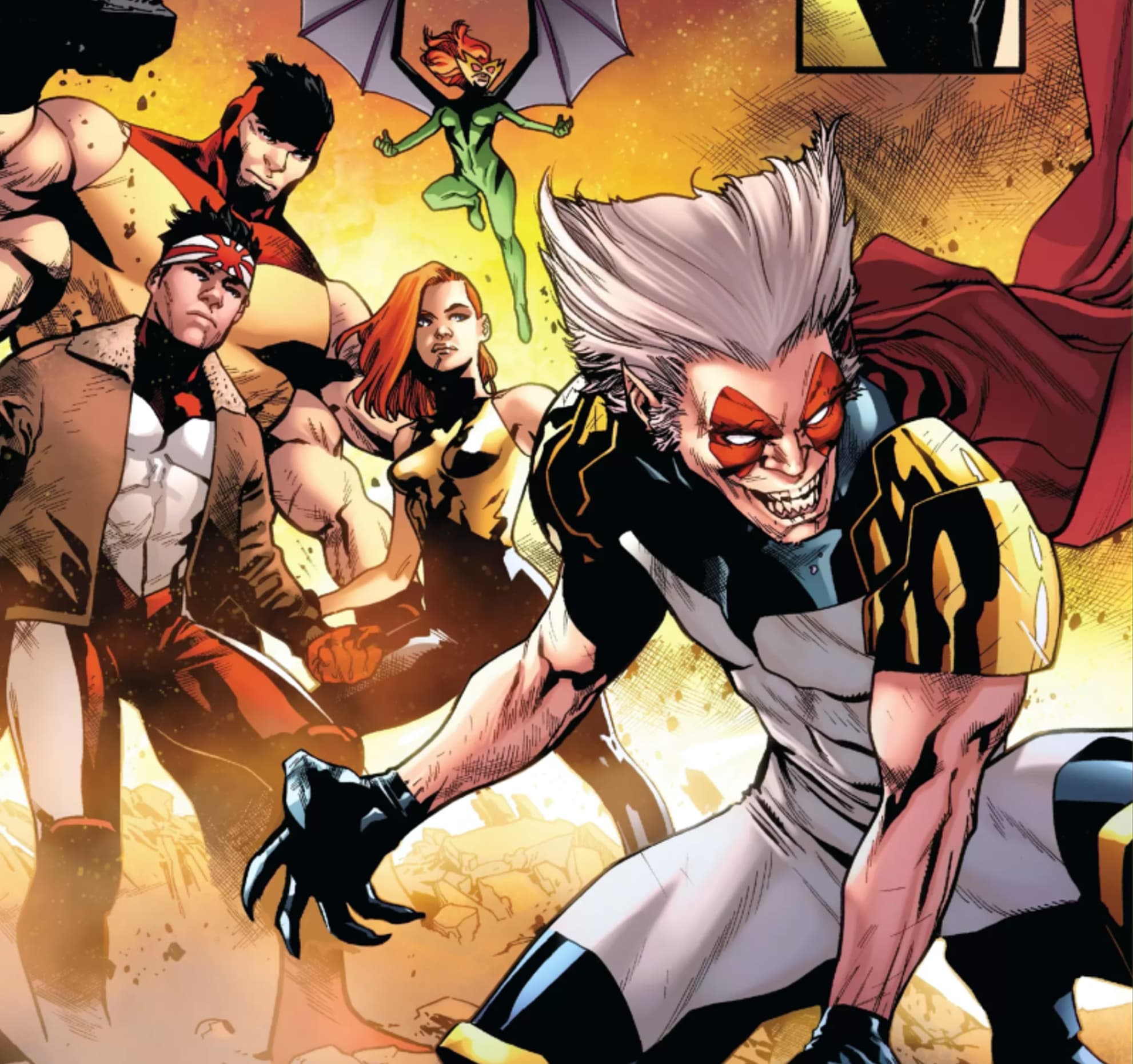 UNCANNY X-MEN (2018) #1 artwork by Mahmud Asrar and Rochelle Rosenberg
