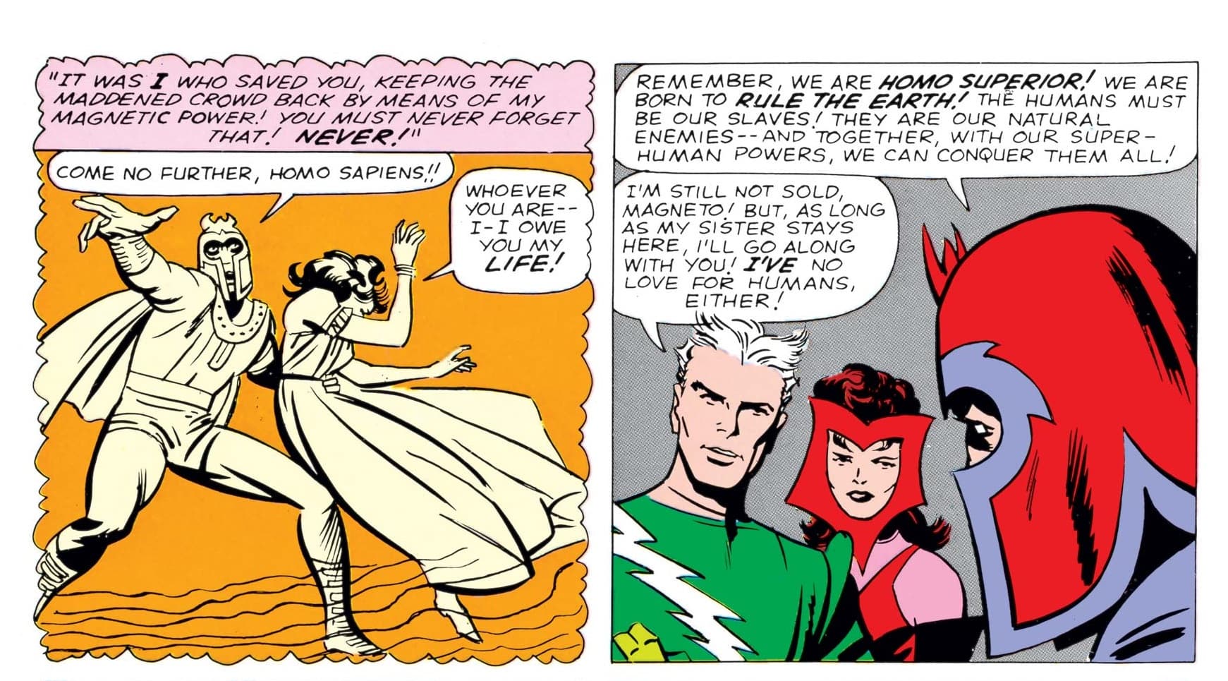 A history with Magneto explained in UNCANNY X-MEN (1963) #4.