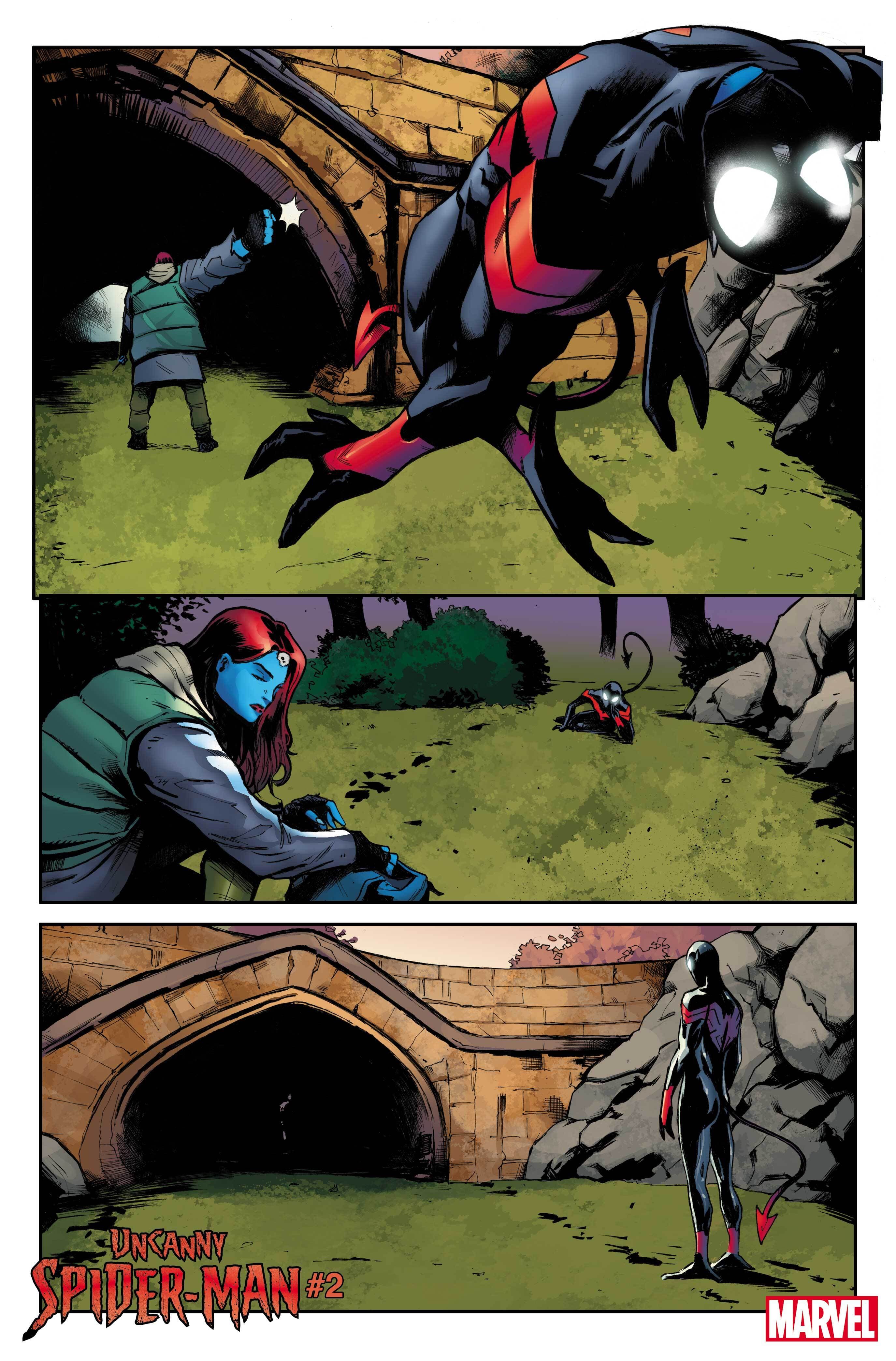 UNCANNY SPIDER-MAN (2023) #2 page by Si Spurrier and Lee Garbett