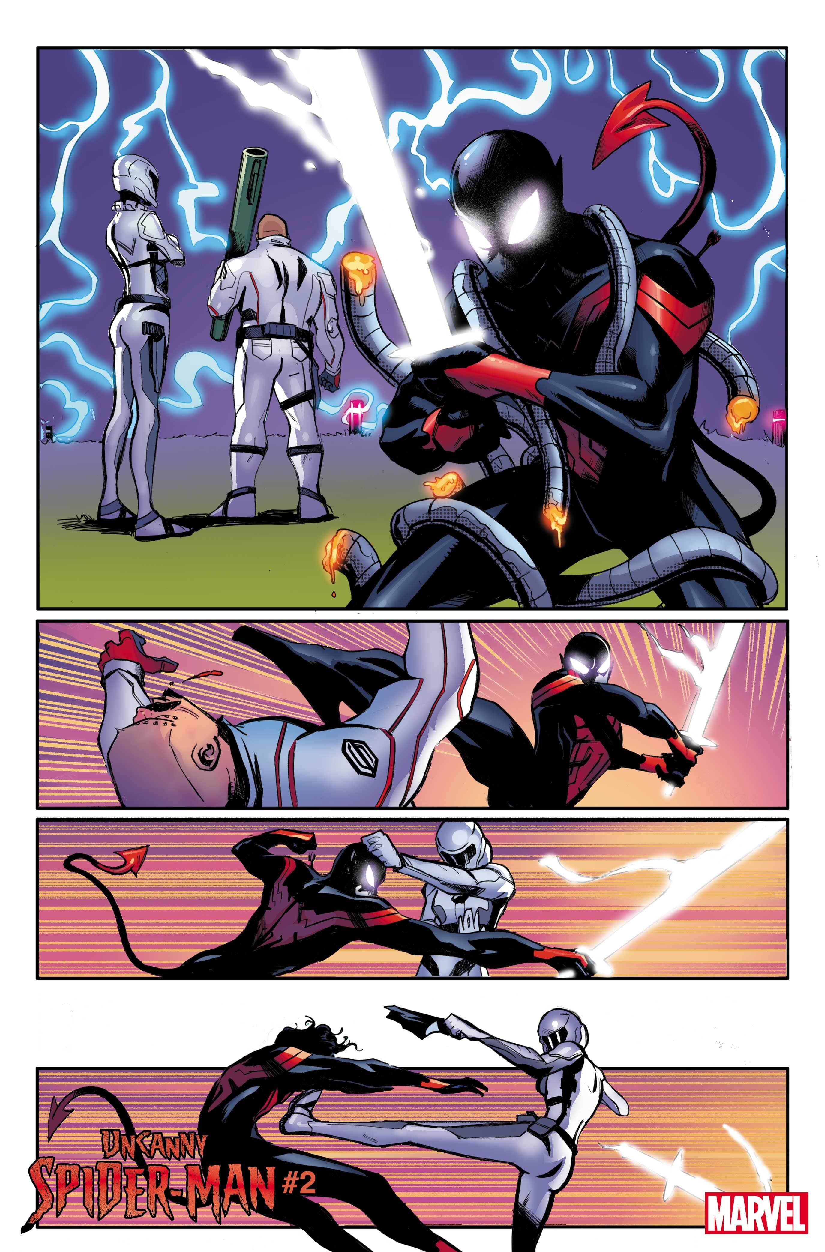 UNCANNY SPIDER-MAN (2023) #2 page by Si Spurrier and Lee Garbett