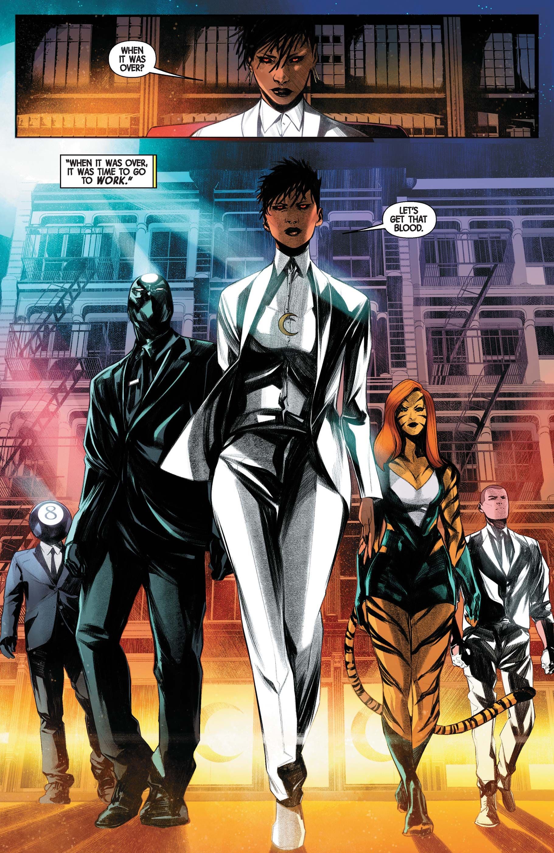 VENGEANCE OF THE MOON KNIGHT (2024) #1 page by Jed MacKay and Alessandro Cappuccio