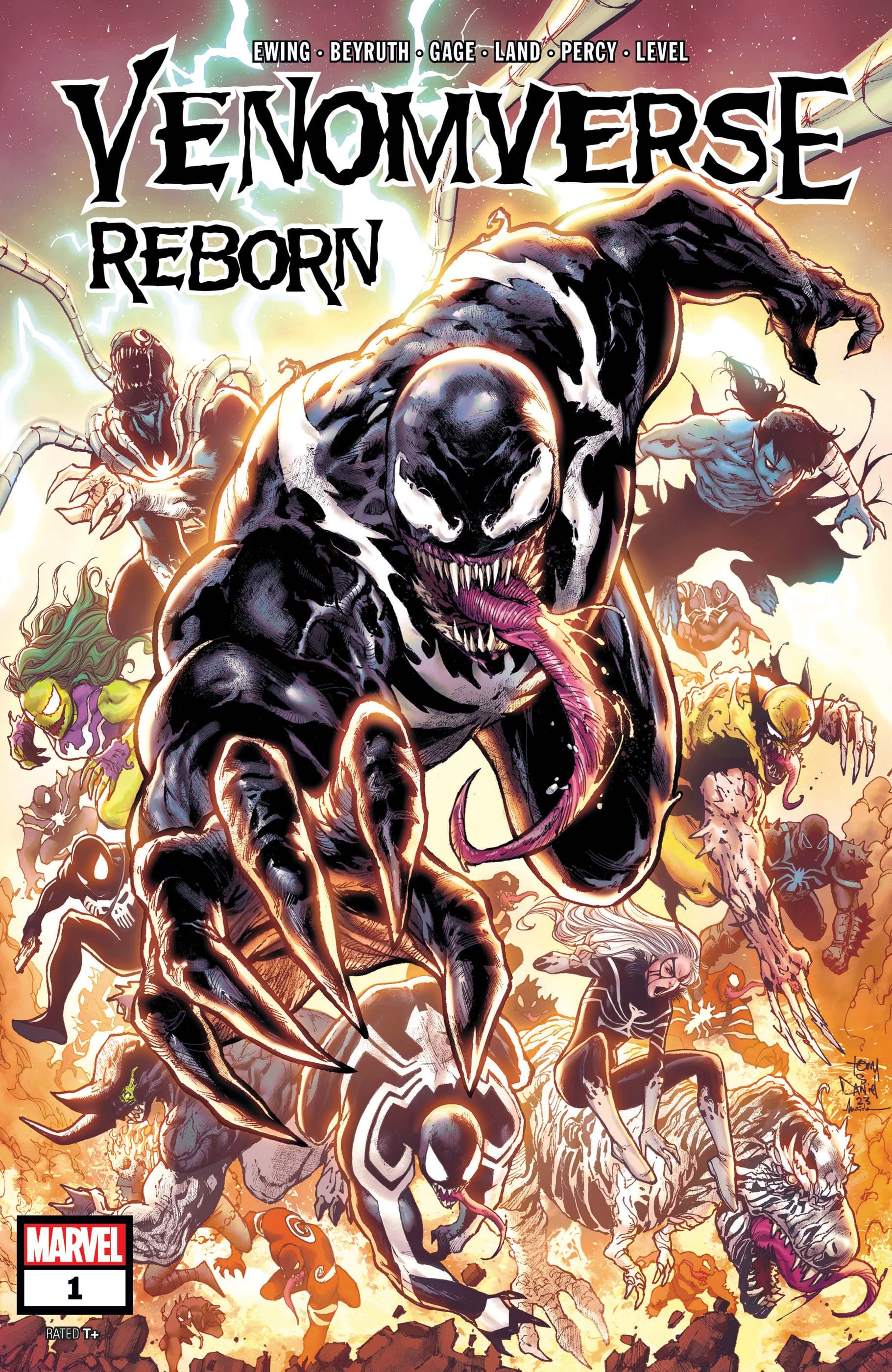 VENOMVERSE REBORN (2024) #1 cover by Tony Daniel