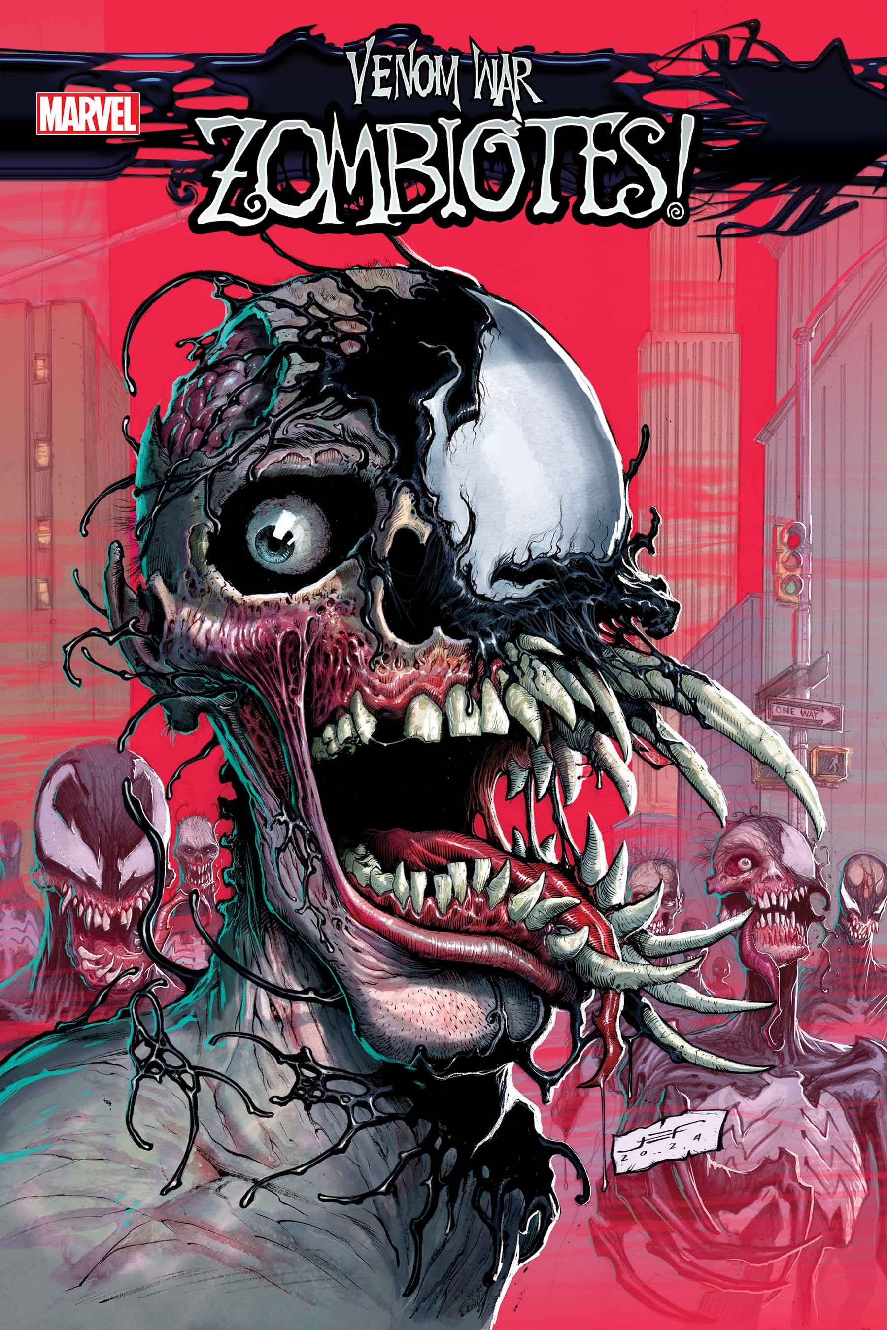 VENOM WAR: ZOMBIOTES #1 cover by Juan Ferreyra