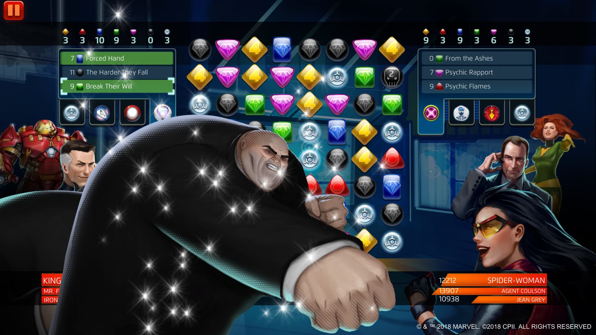 Marvel Puzzle Quest - Kingpin Break Their Will