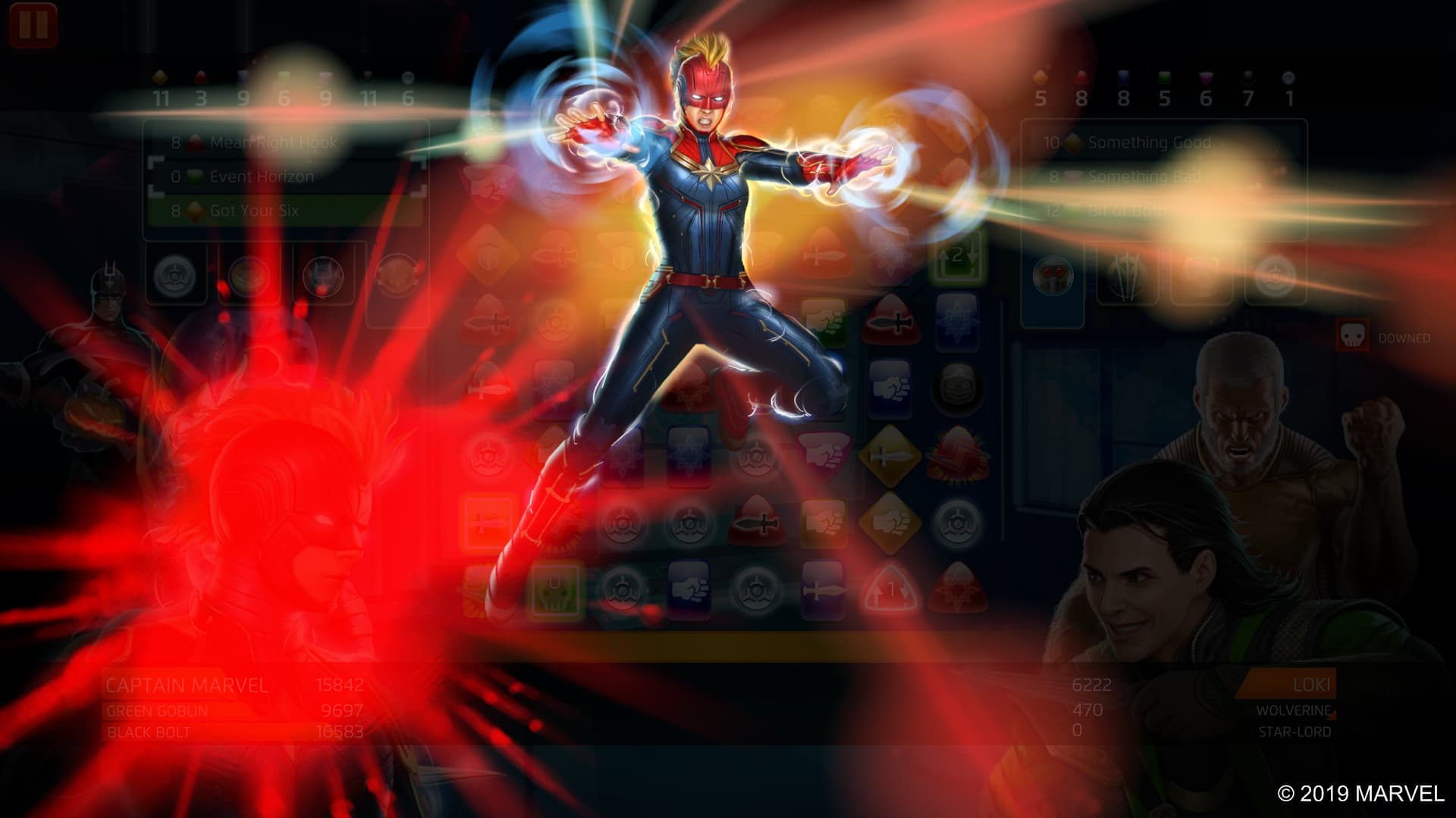 Marvel Puzzle Quest - Captain Marvel - Photonic Rush