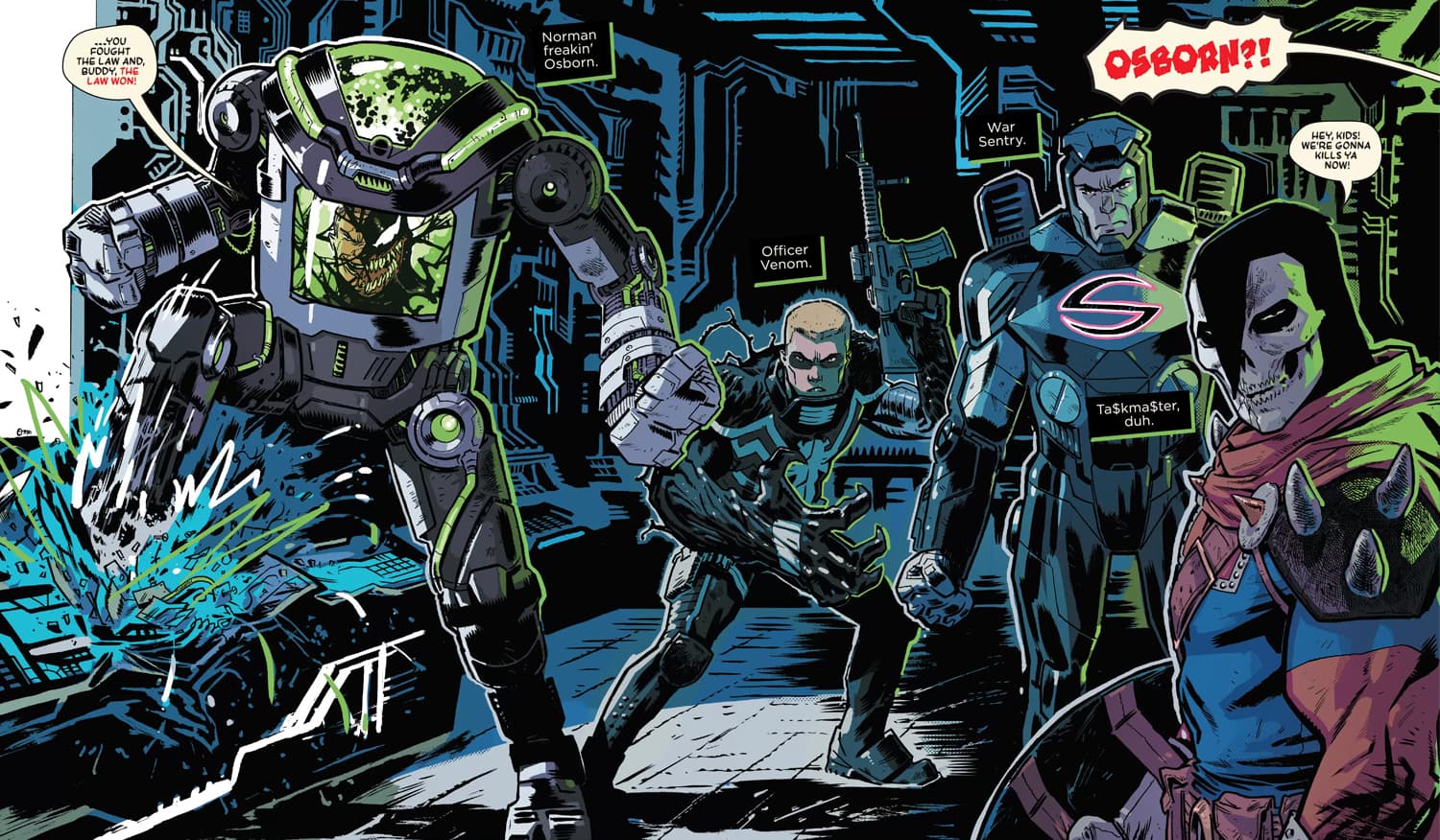 SPIDER-PUNK (2022) #4 artwork by Justin Mason and Jim Charalampidis