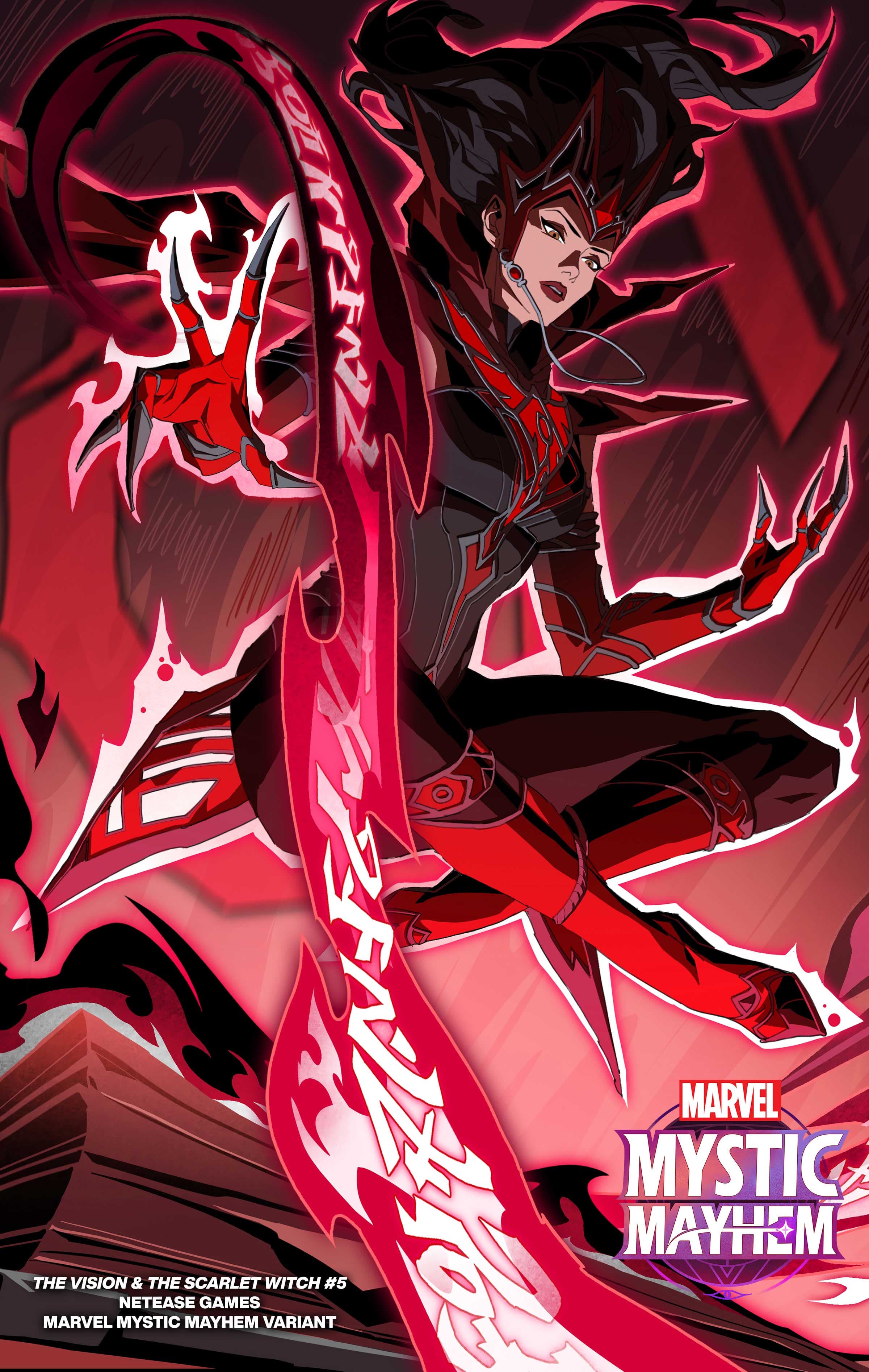 THE VISION & THE SCARLET WITCH #5 MARVEL Mystic Mayhem Variant Cover by Netease Games