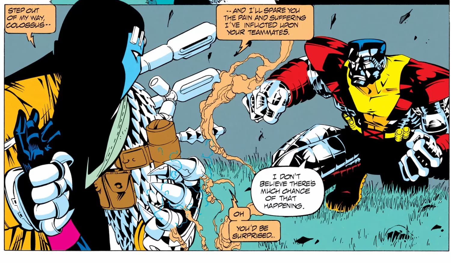 X-MEN ANNUAL (1970) #17 artwork by Jason Pearson, Mark Farmer, Kevin Tinsley, and Ericka Moran