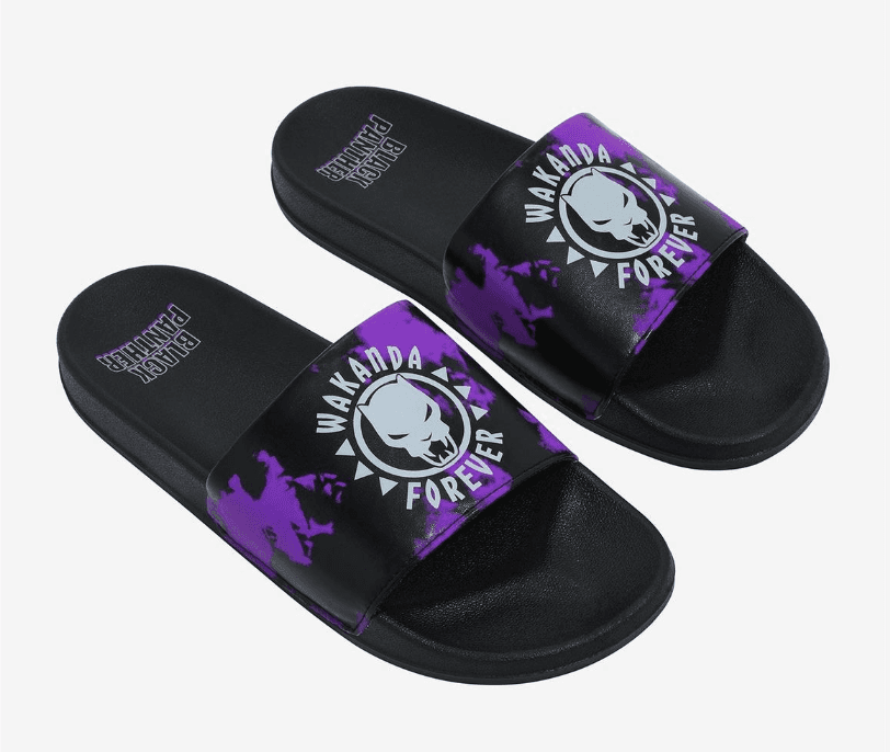 Black panther flip store flops