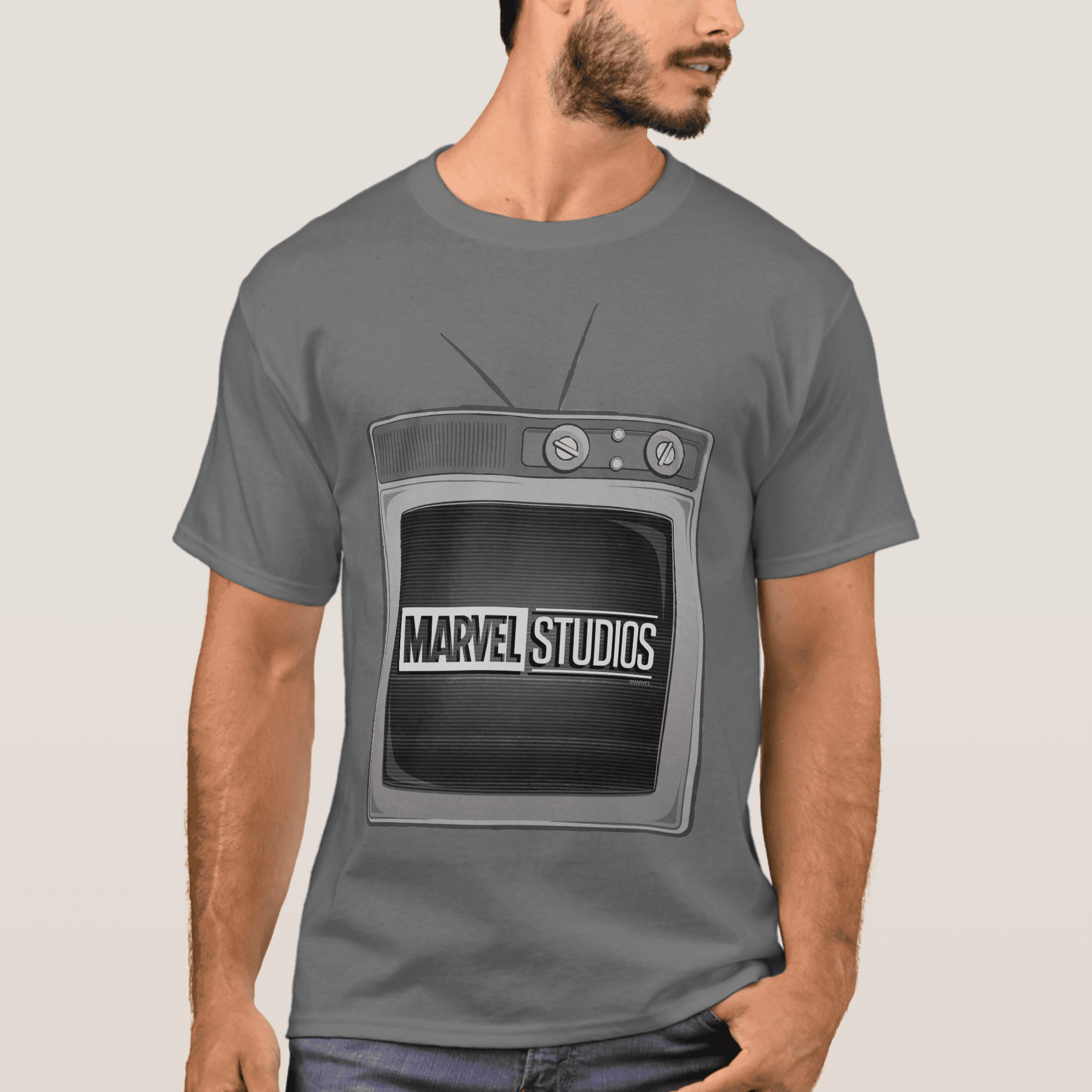 <a href=https://www.shopdisney.com/wandavision-marvel-studios-vintage-tv-set-t-shirt-for-men-customized-7200003117ZES.html>Marvel Studios Vintage TV Set T-Shirt</a> / ShopDisney 