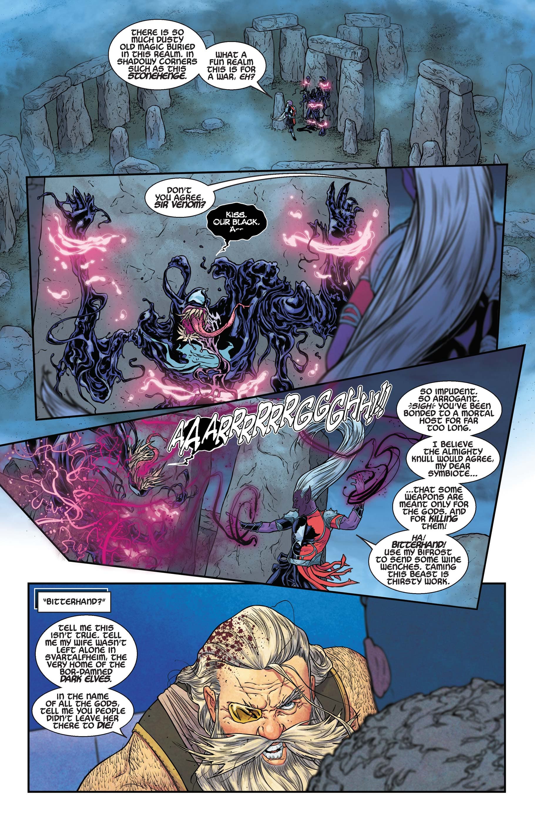 WAR OF THE REALMS (2019) #4 page by Jason Aaron and Russell Dauterman