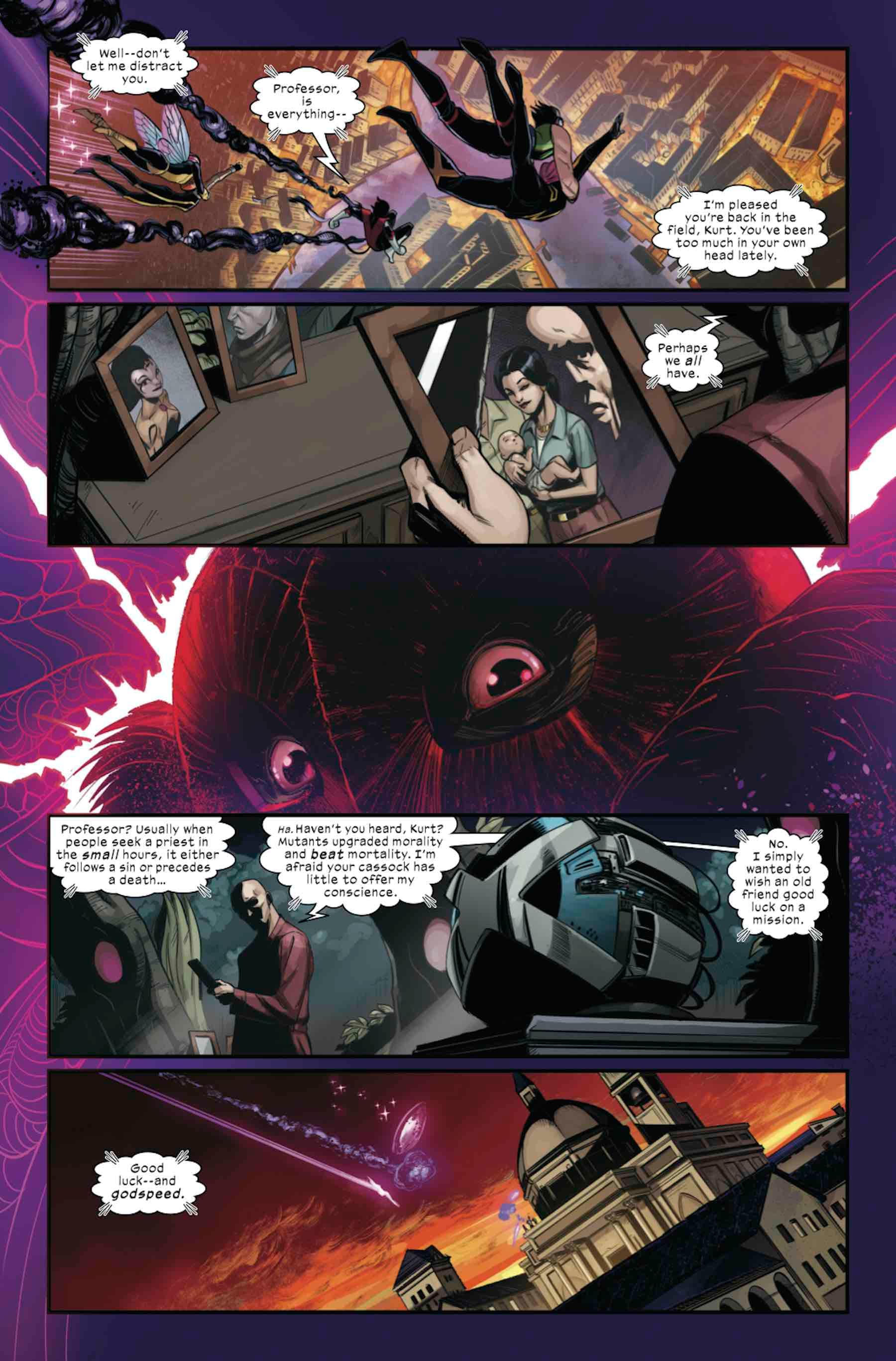 WAY OF X #1 preview pages by Bob Quinn with colors by Java Tartaglia and letters by VC’s Clayton Cowles