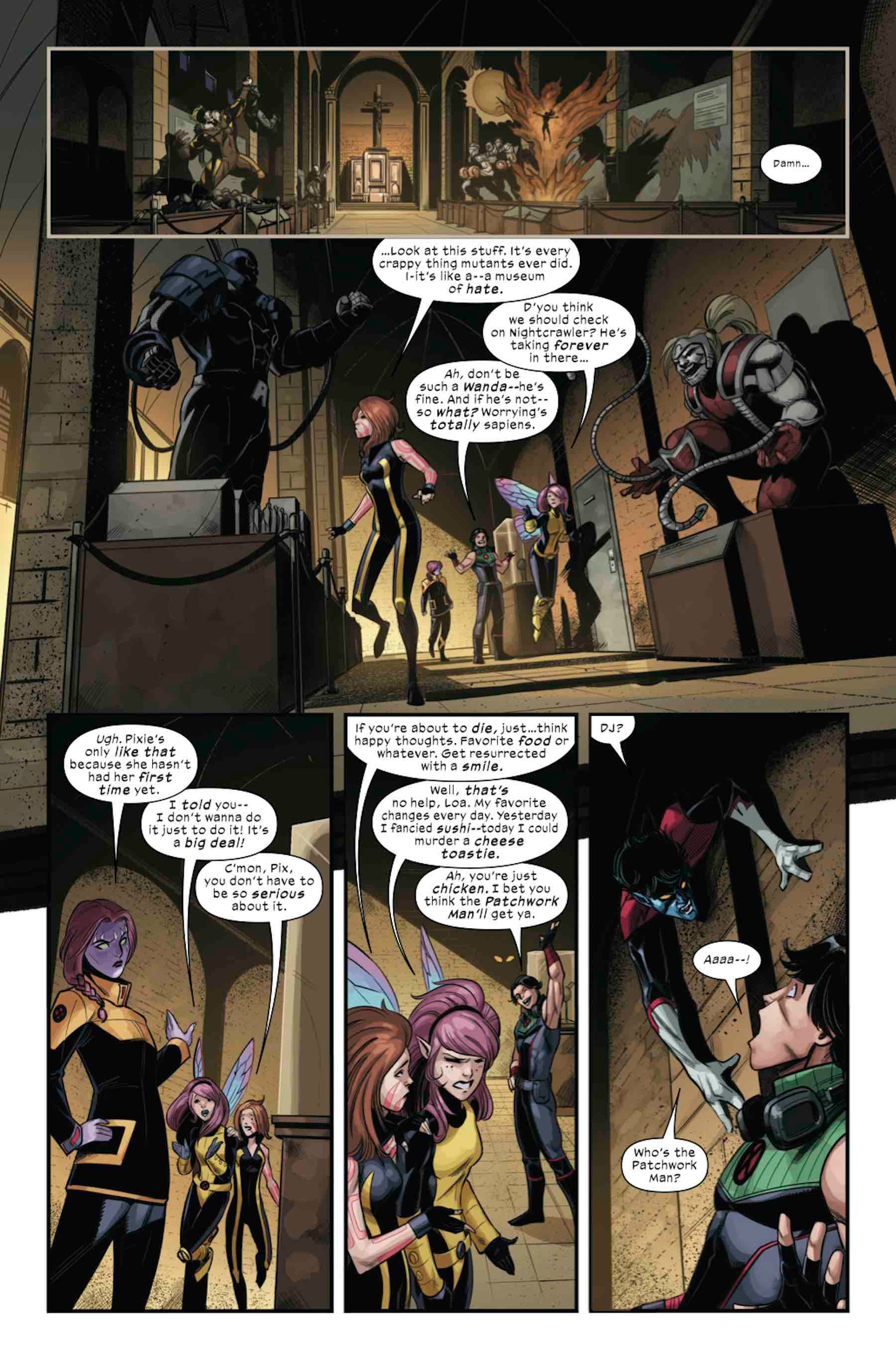 WAY OF X #1 preview pages by Bob Quinn with colors by Java Tartaglia and letters by VC’s Clayton Cowles