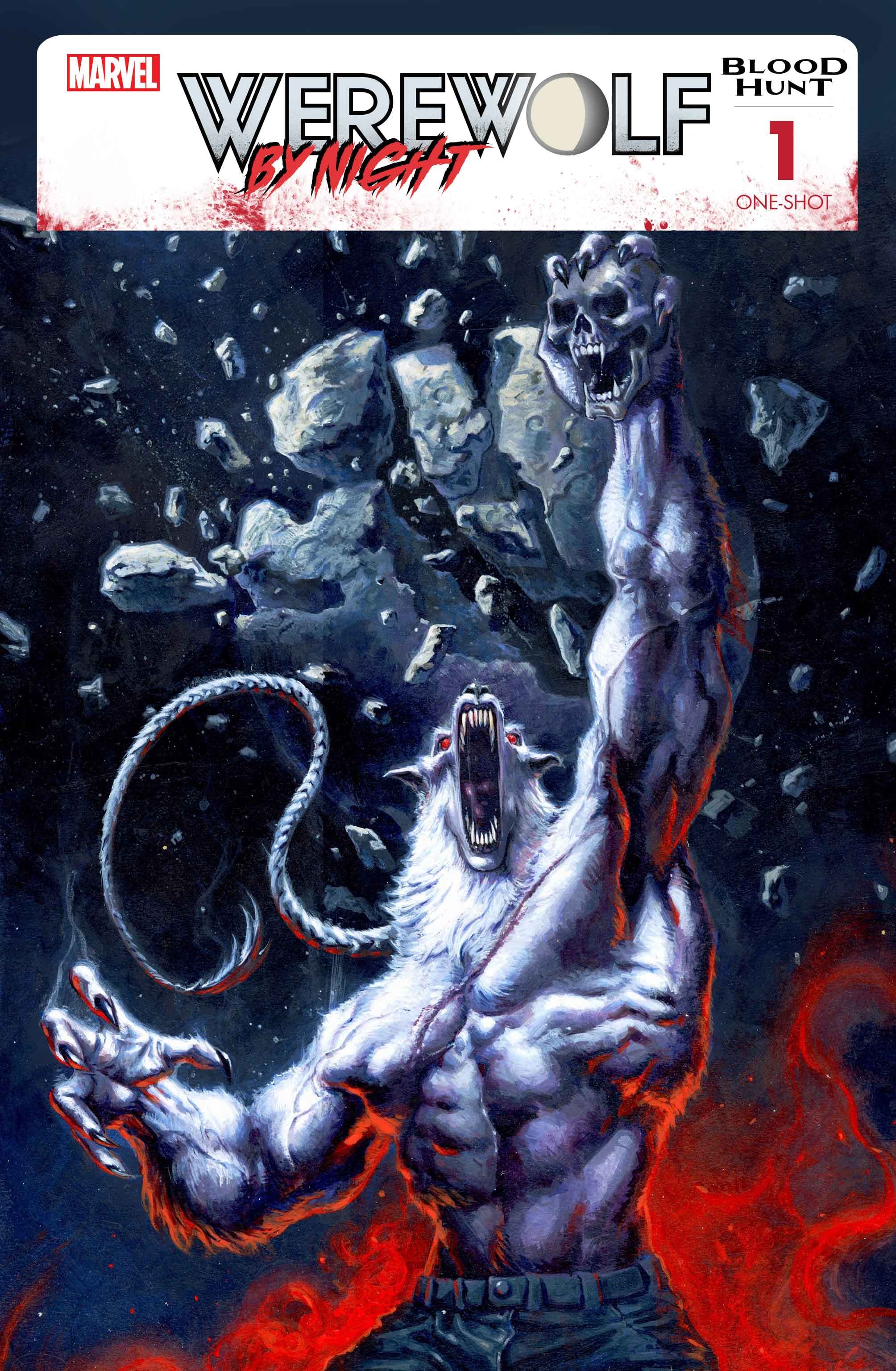 WEREWOLF BY NIGHT: BLOOD HUNT #1 cover by Davide Paratore