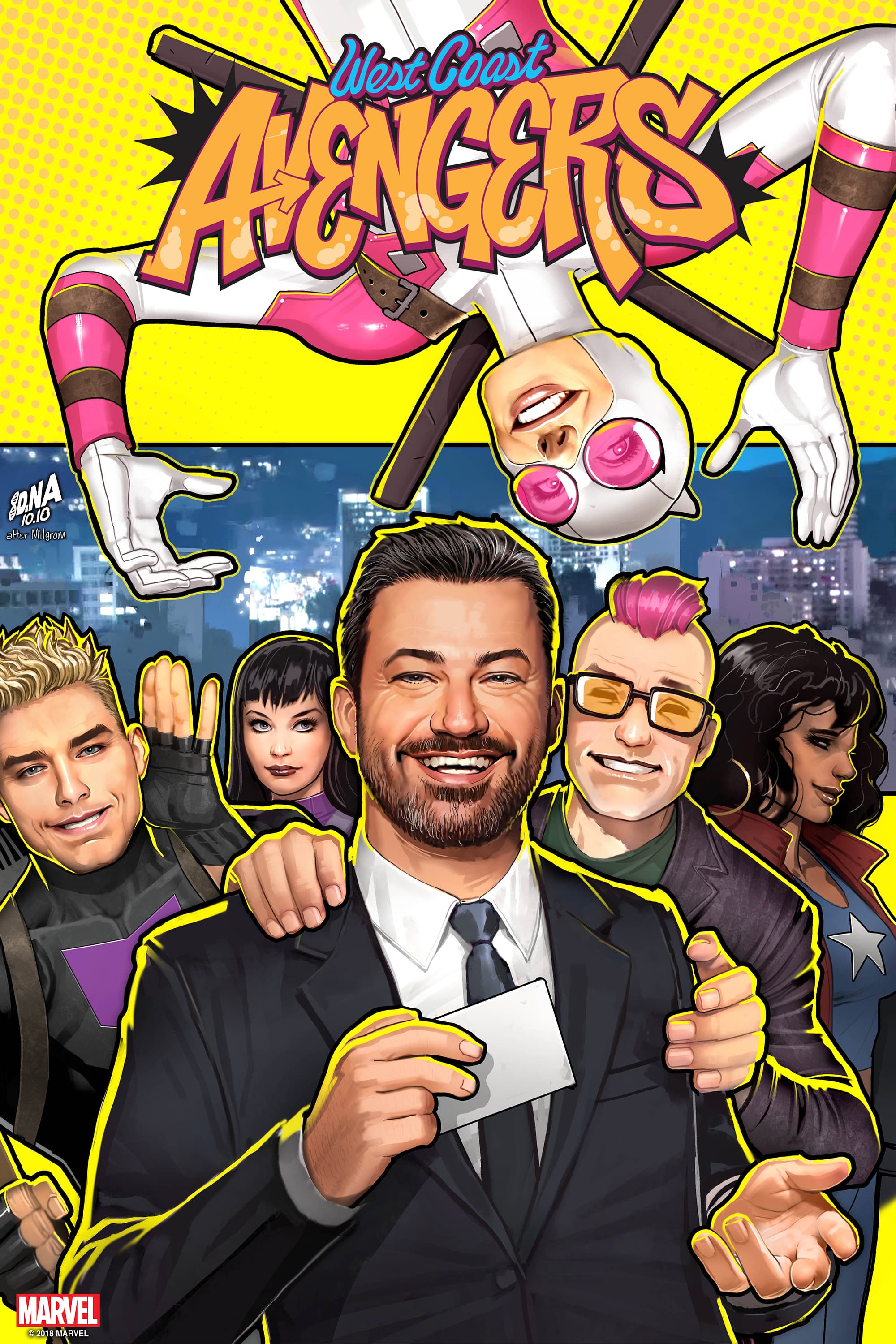 West Coast Avengers Jimmy Kimmel cover
