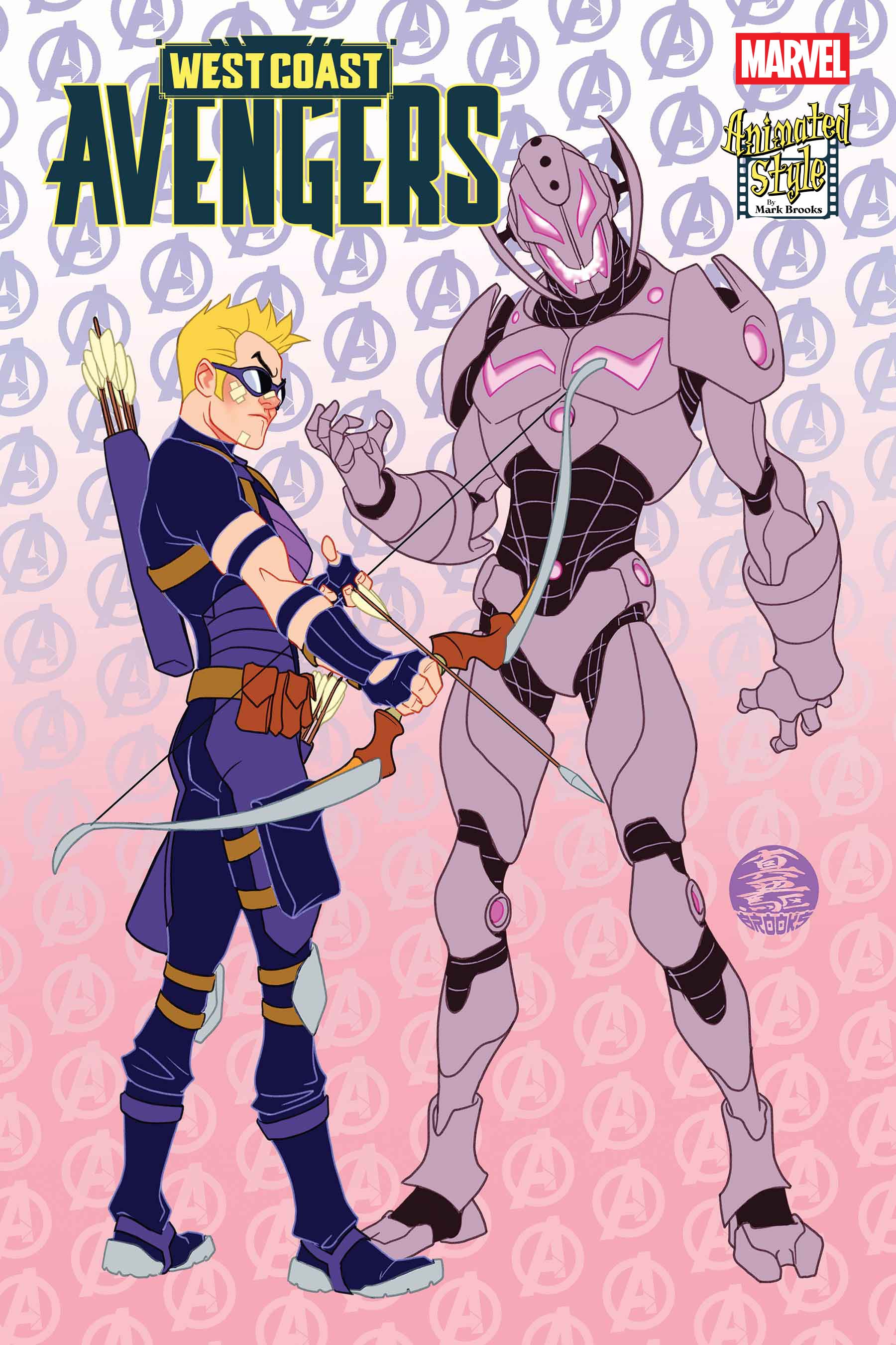 WEST COAST AVENGERS #4 Animated-Style Variant Cover by Mark Brooks