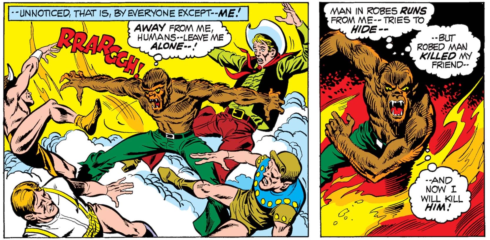 Action scene from Werewolf by Night