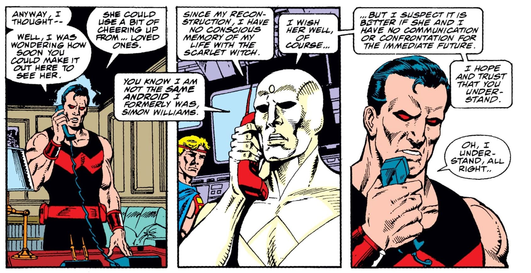 Vision breaks up with Wanda.