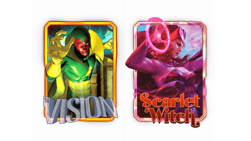 MARVEL SNAP Vision Variant Card Scarlet Witch Variant Card