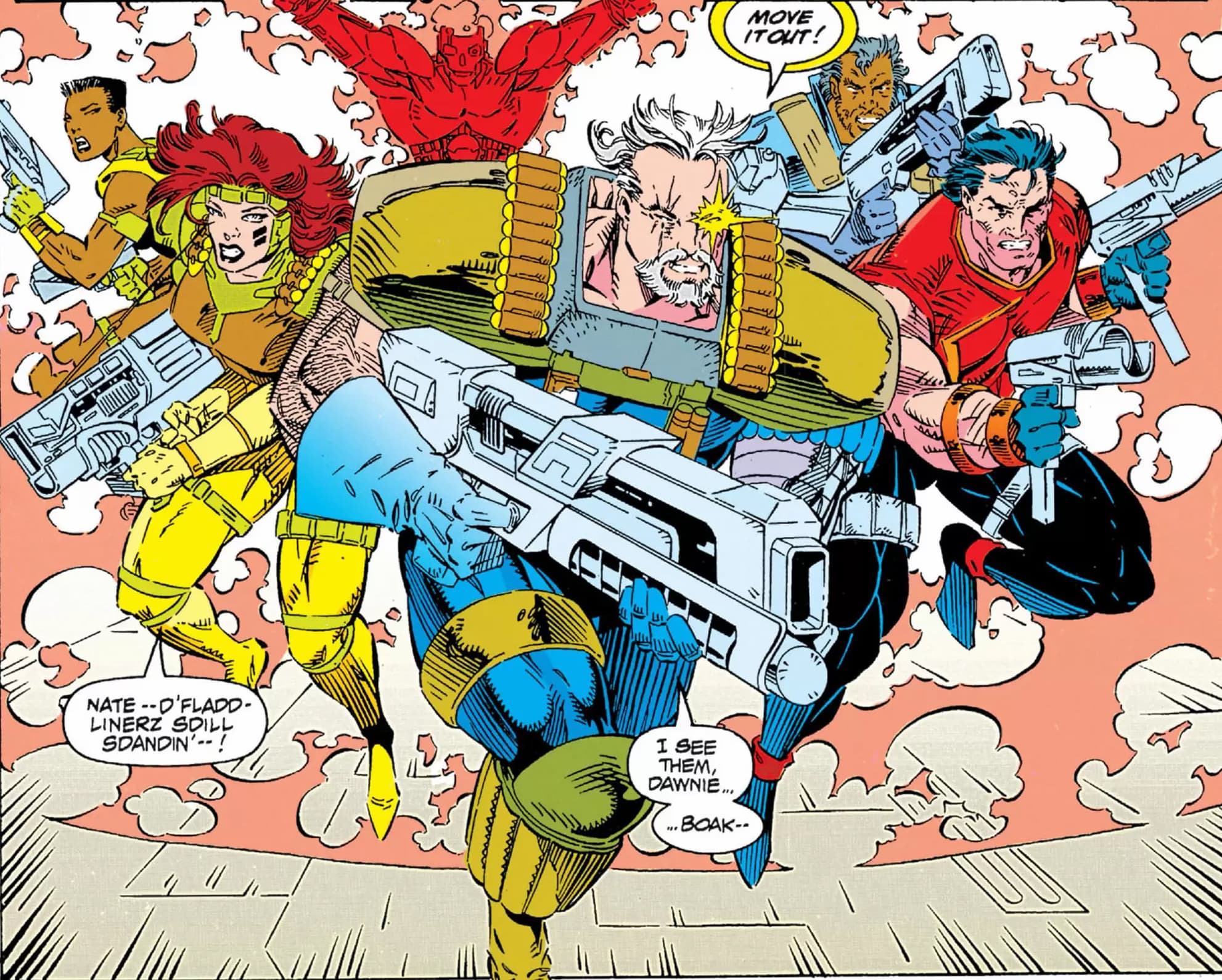 CABLE (1993) #2 artwork by Art Thibert, Al Milgrom, Bob Wiacek, and Marie Javins